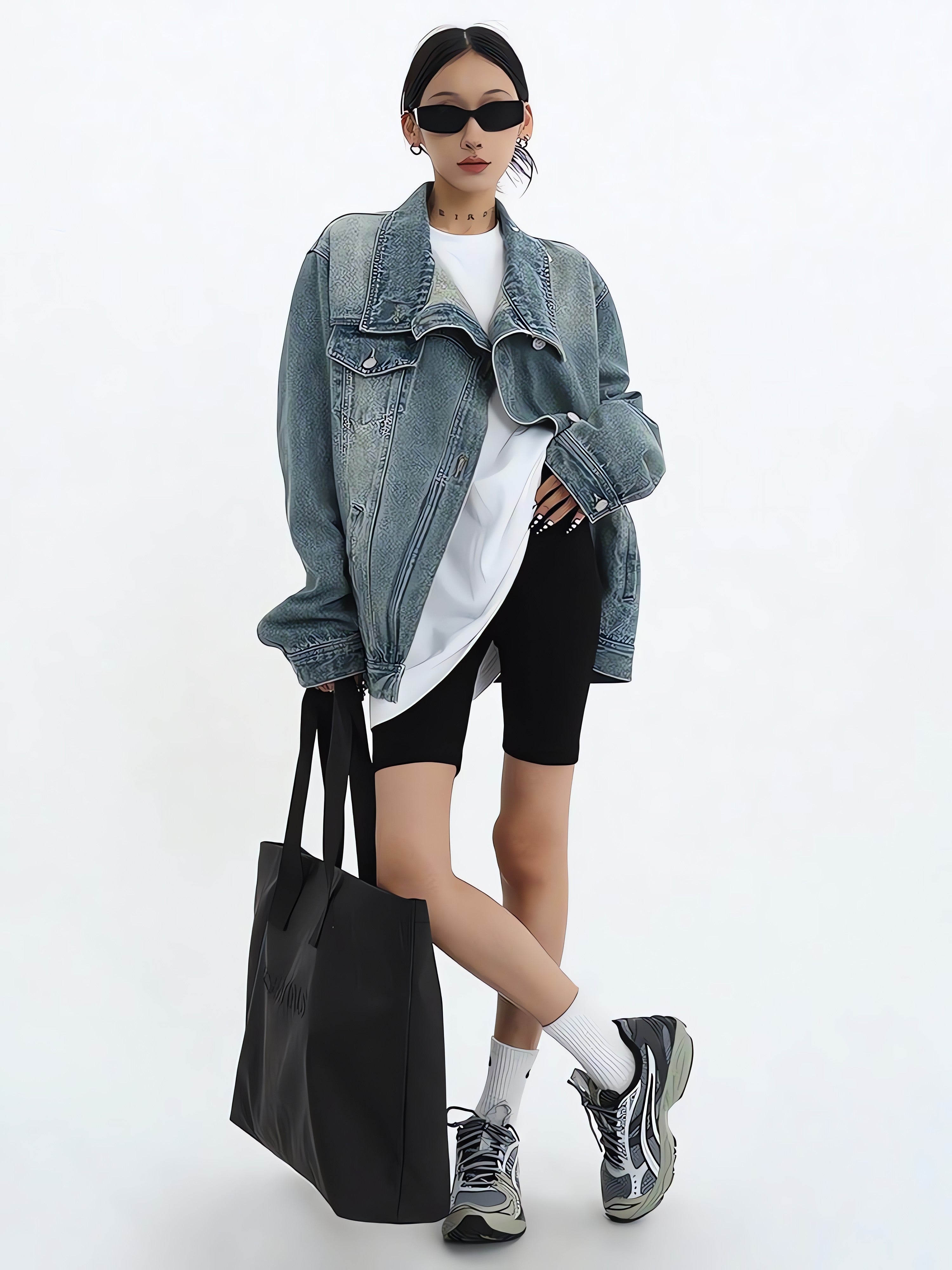 Acubi Asymmetrical Denim Jacket - KAYSMAR