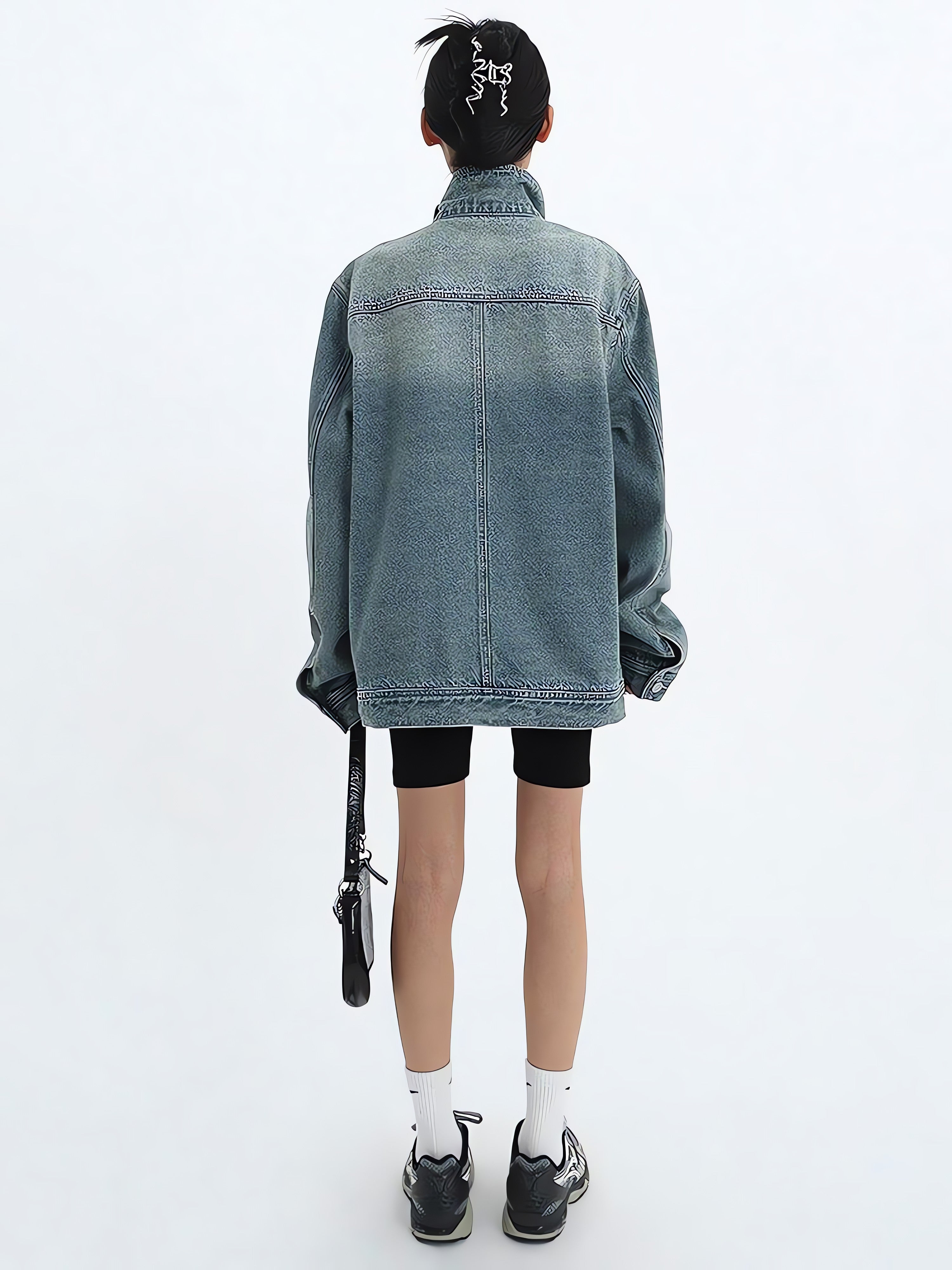Acubi Asymmetrical Denim Jacket - KAYSMAR