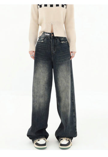 Acubi Wide Leg Dark Jeans - KAYSMAR