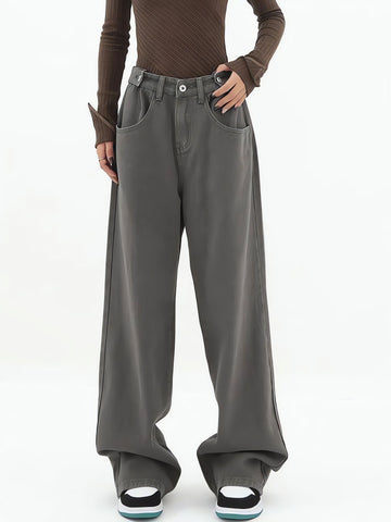 Adjustable Waist Baggy Denim Jeans - KAYSMAR