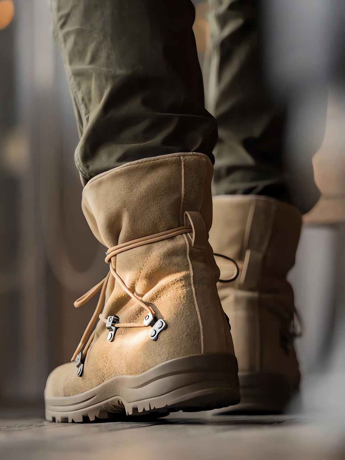 Army Style Lace Up Hiking Boots - KAYSMAR