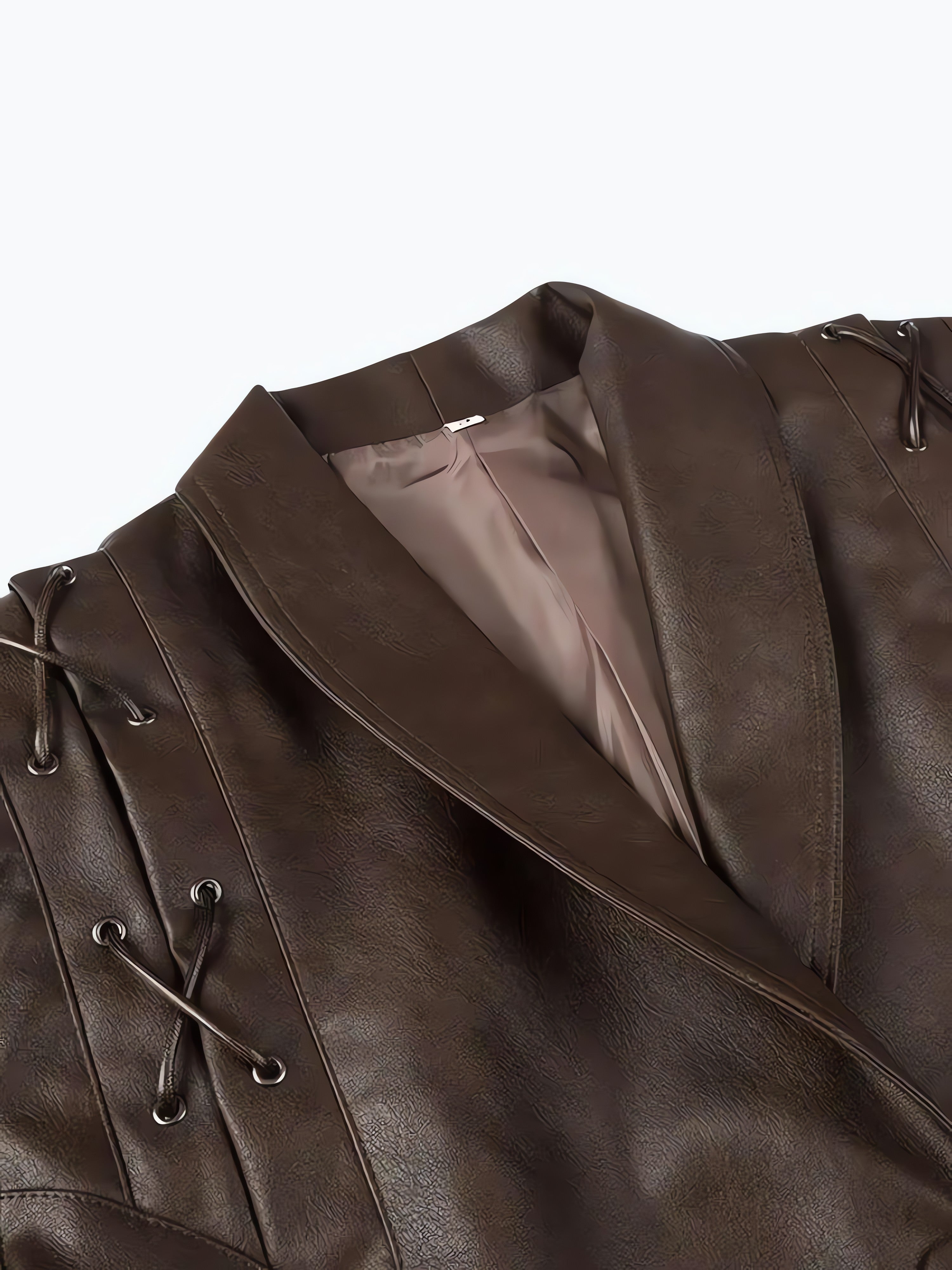Asymmetric Faux Leather Jacket