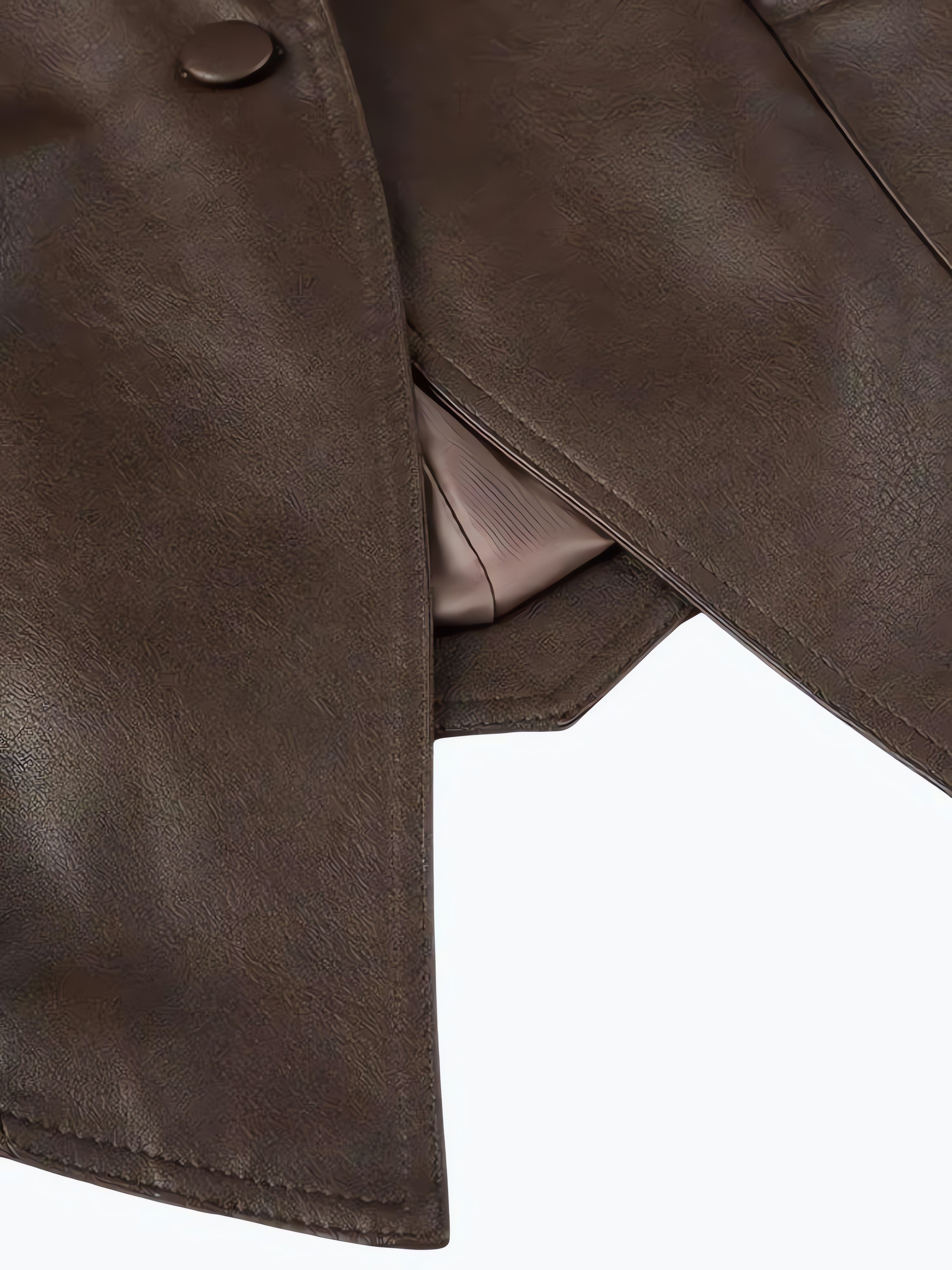 Asymmetric Faux Leather Jacket