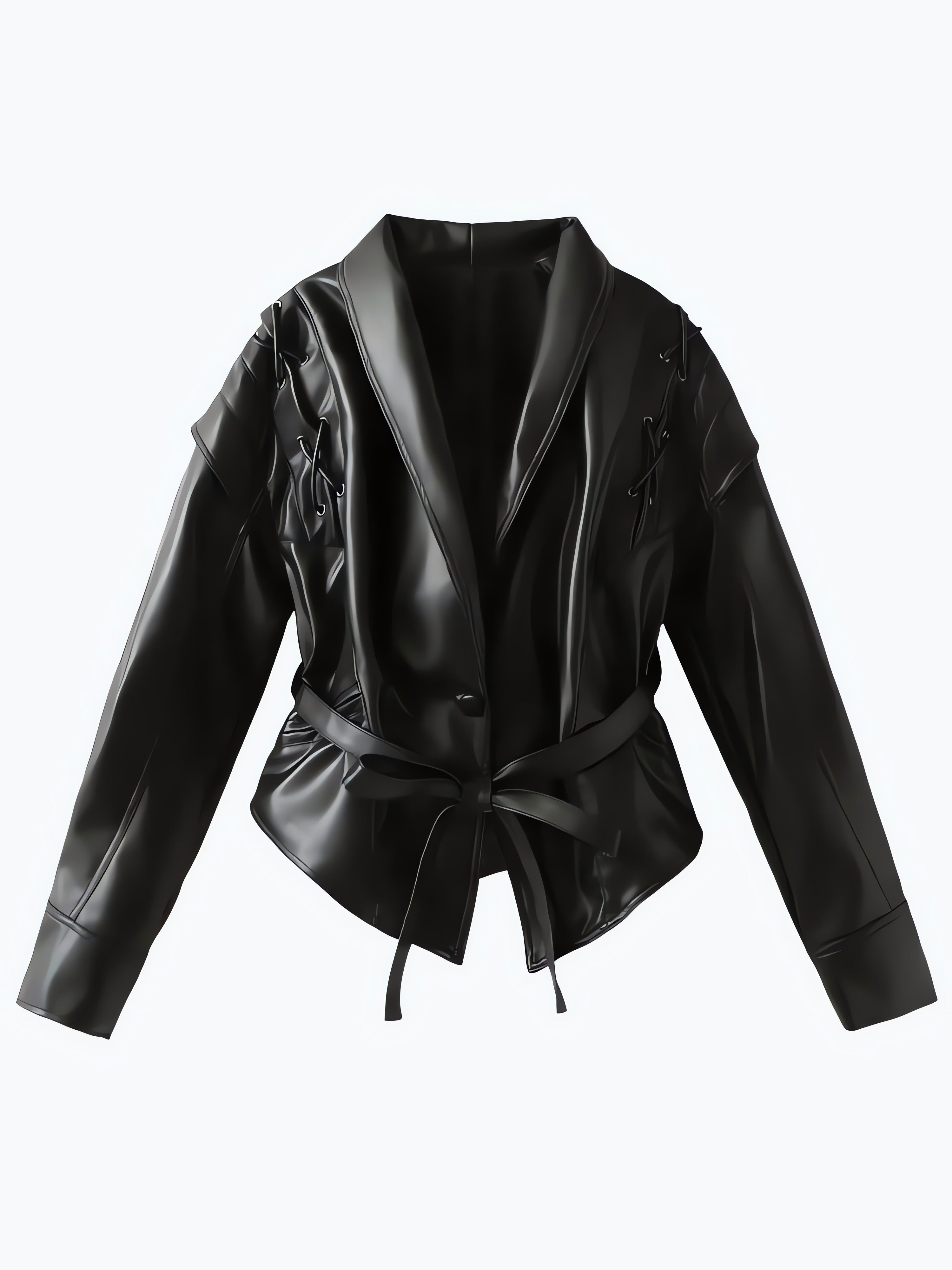 Asymmetric Faux Leather Jacket