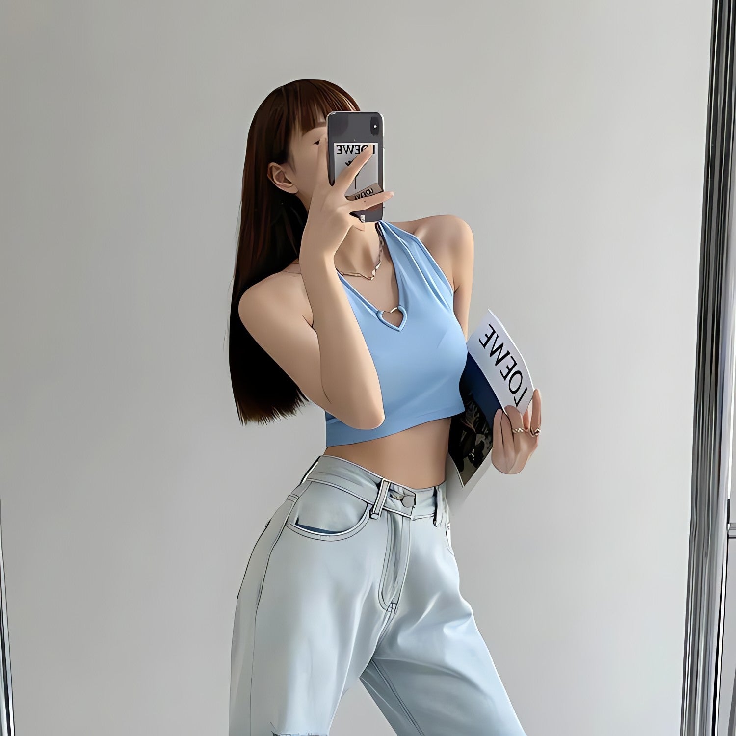 Baddie Heart Ring Halter Top - KAYSMAR