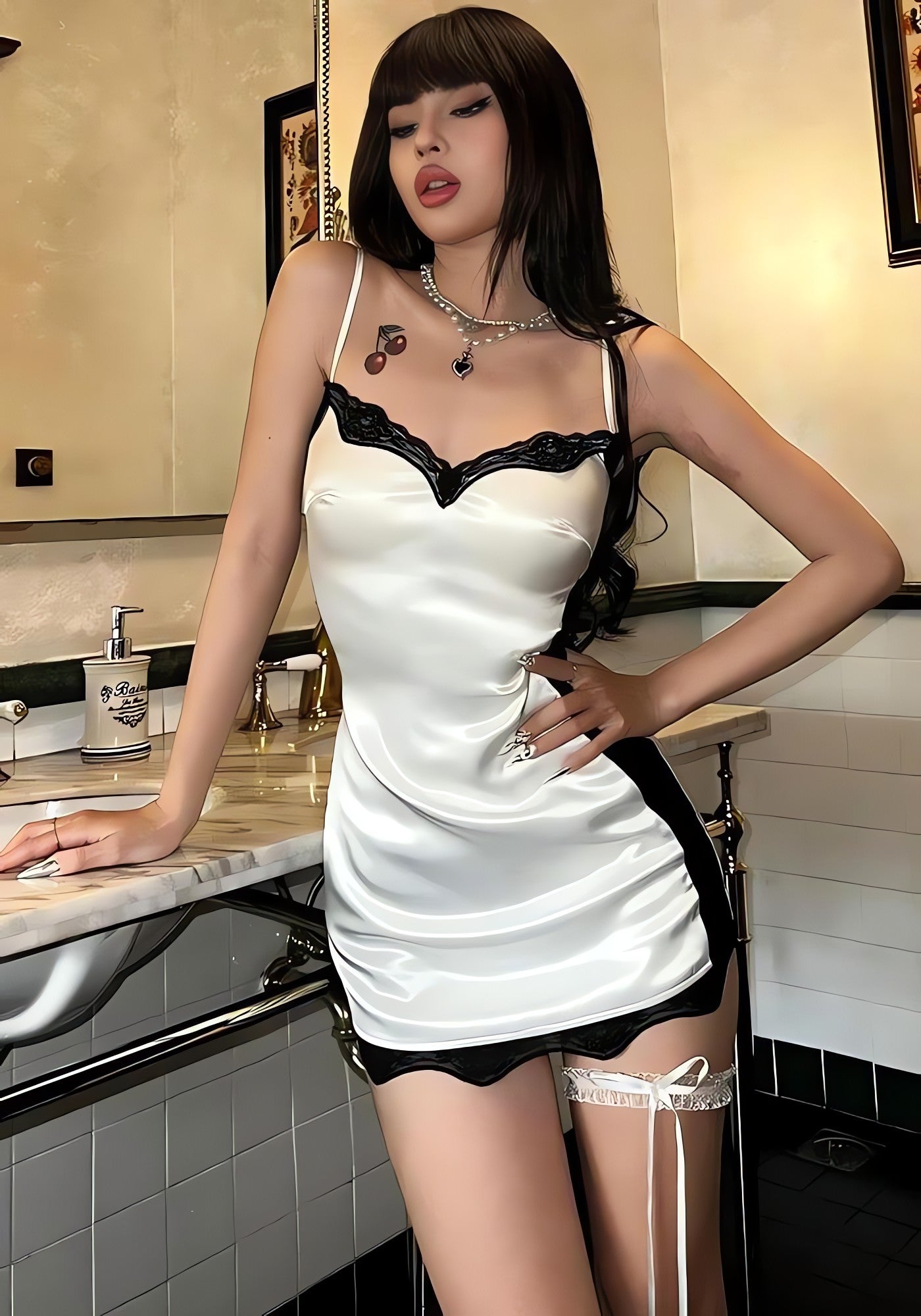 Baddie Lace Mini Dress - KAYSMAR