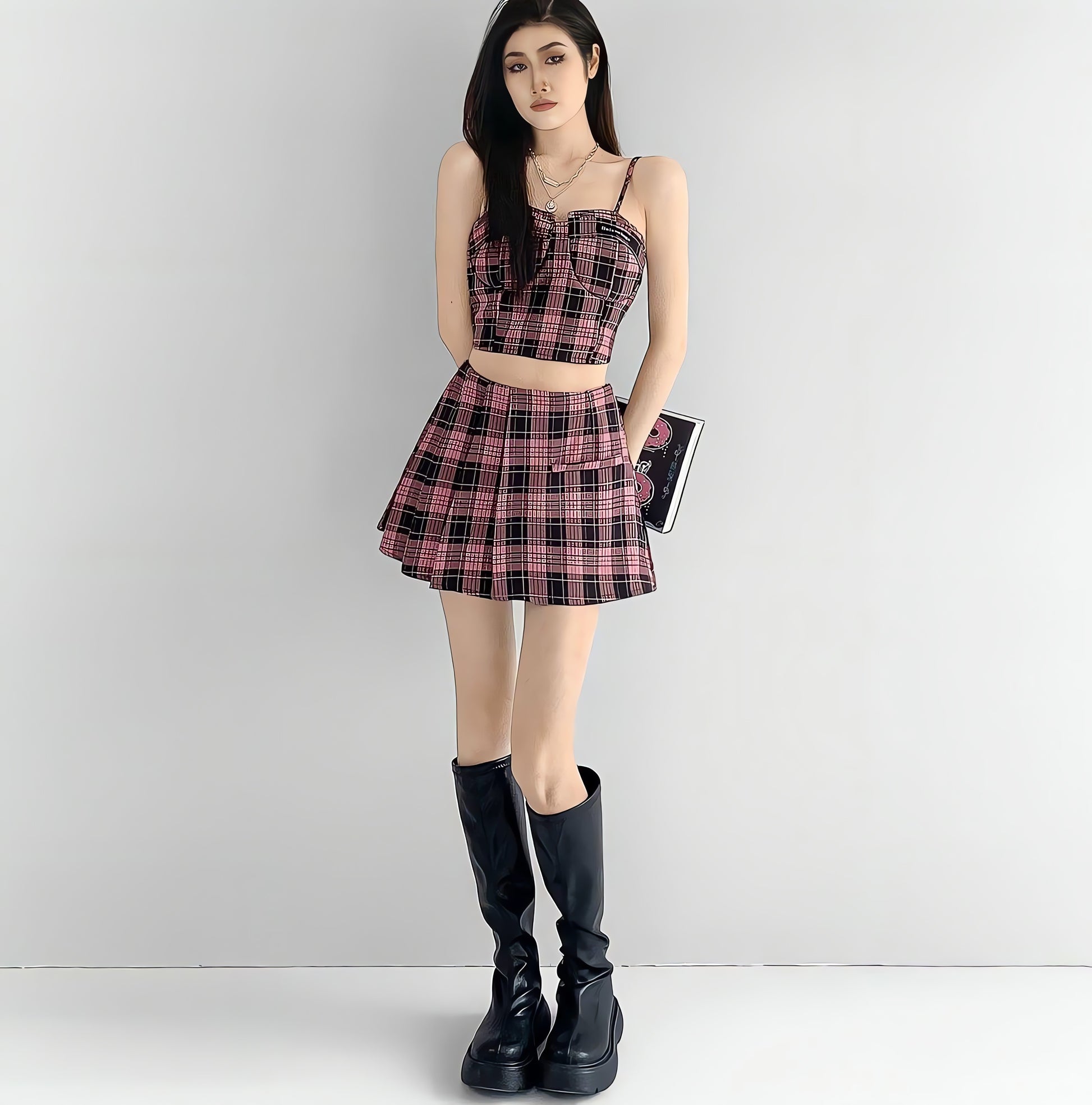 Barbie Mini Skirt & Crop Top Two Piece Set - KAYSMAR