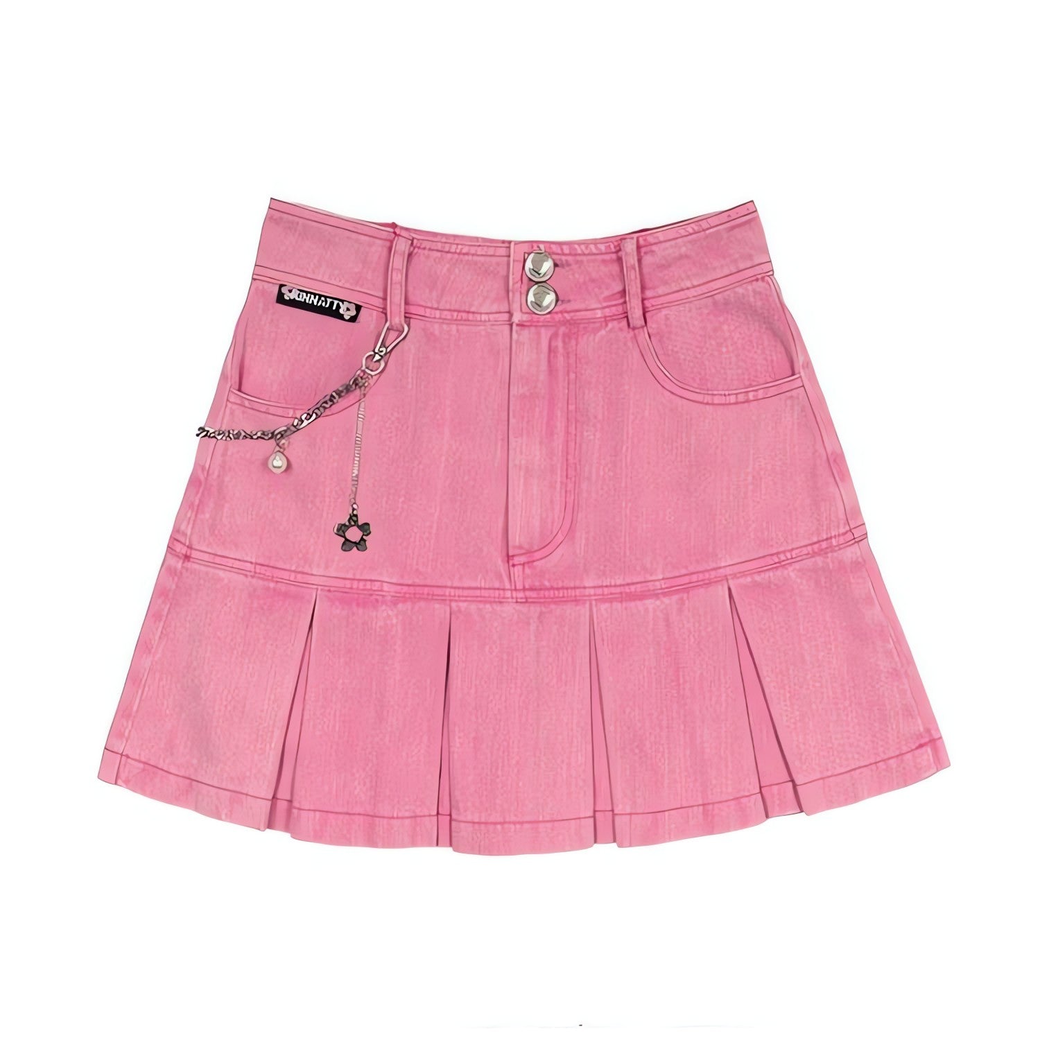 Barbie Pleated Denim Mini Skirt - KAYSMAR
