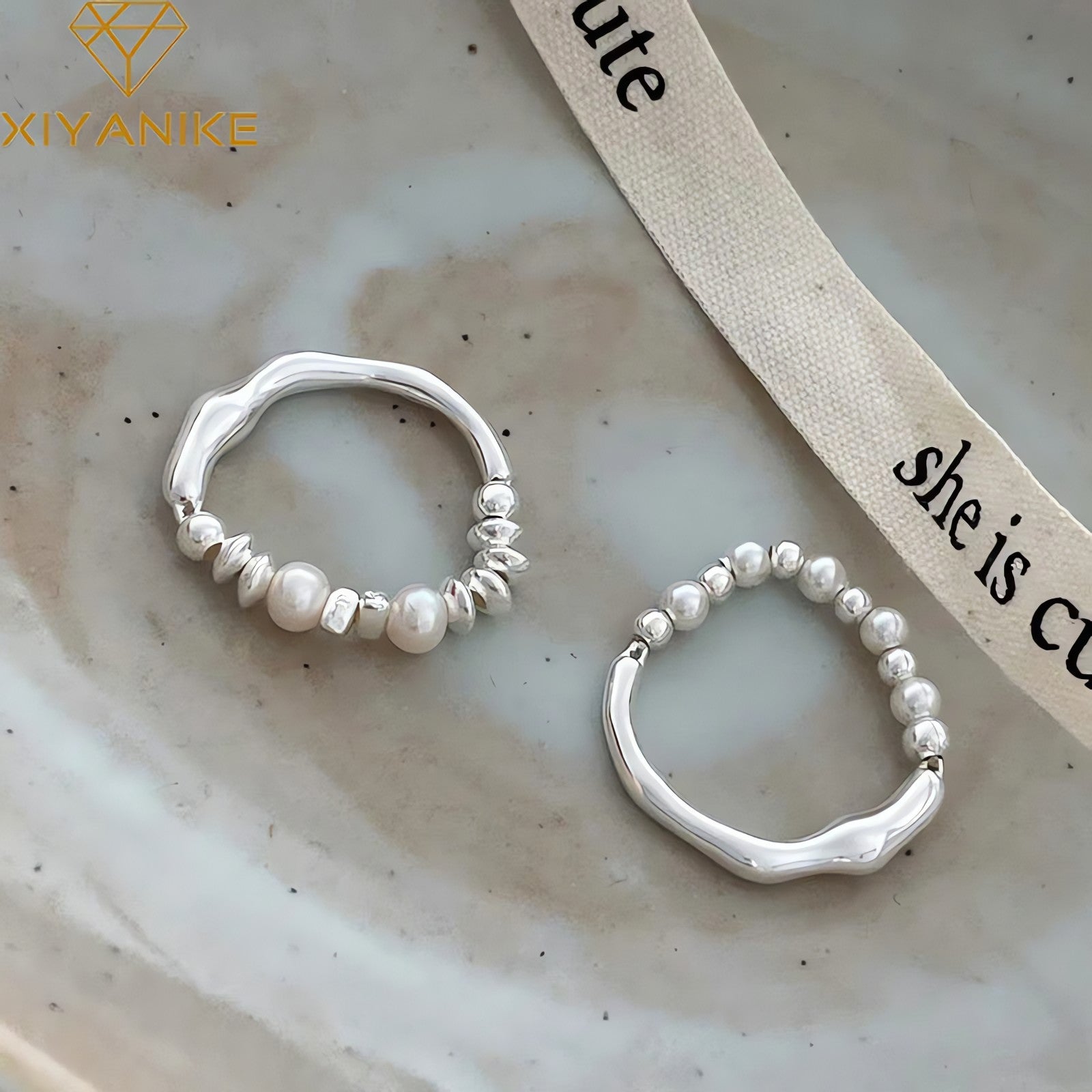 Beaded Wavy Ring - KAYSMAR