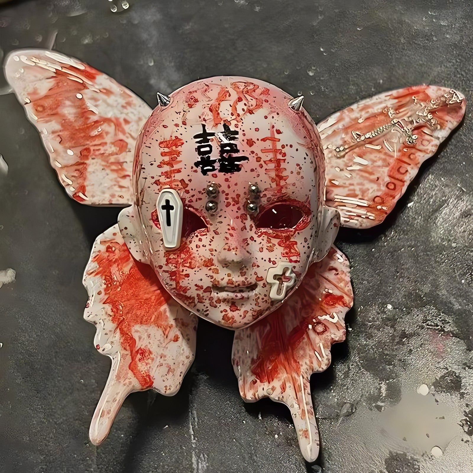 Bloody Gothic Skull Necklace - KAYSMAR