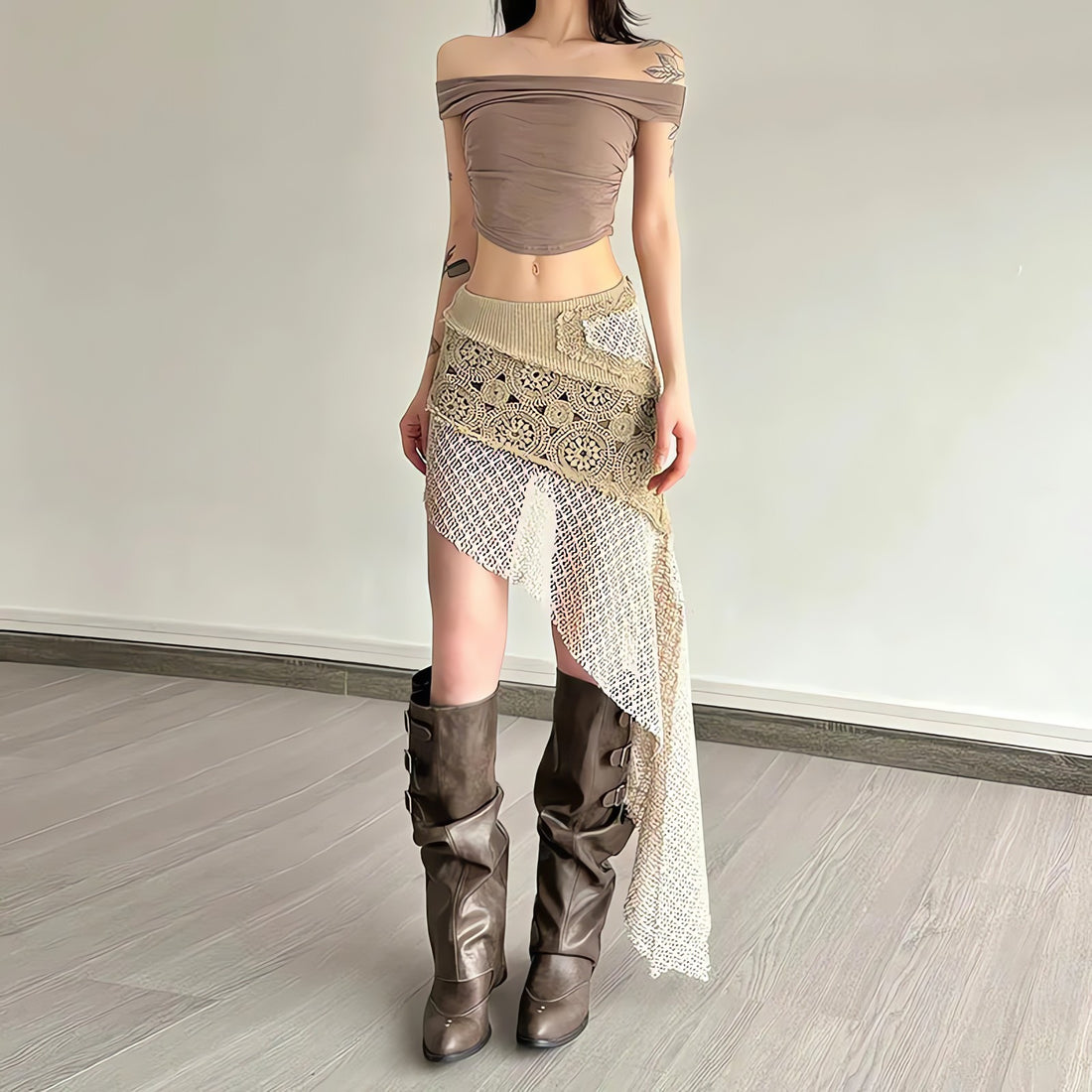 Boho Patchwork Mini Skirt - KAYSMAR