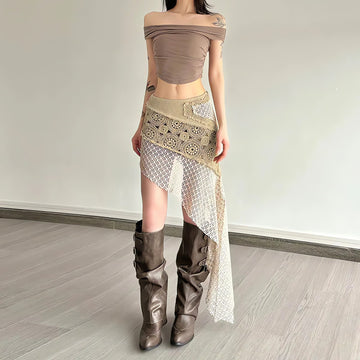 Boho Patchwork Mini Skirt - KAYSMAR