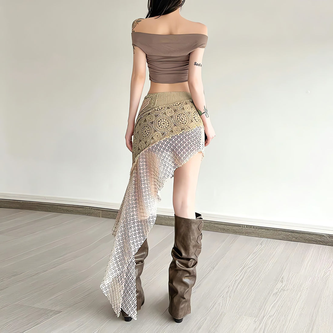 Boho Patchwork Mini Skirt - KAYSMAR