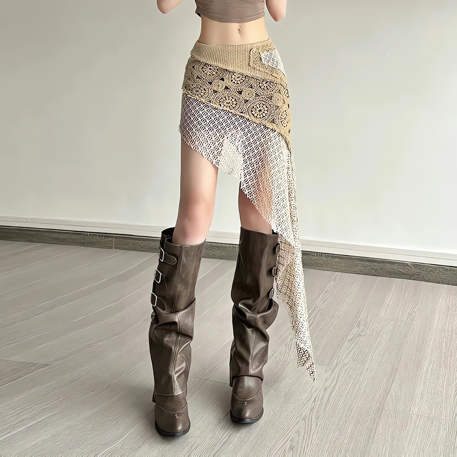 Boho Patchwork Mini Skirt - KAYSMAR