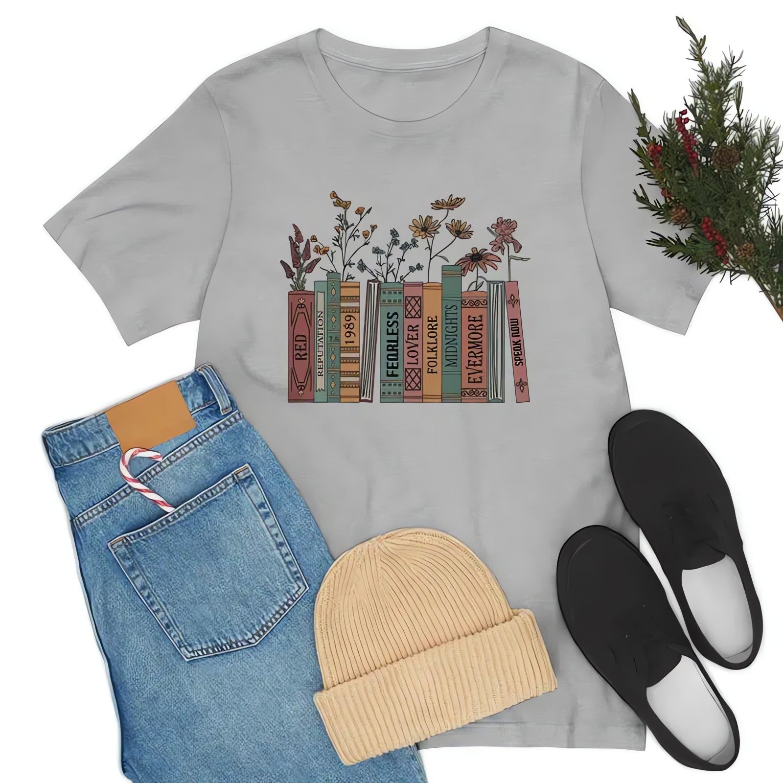 Books & Flowers Tee - KAYSMAR