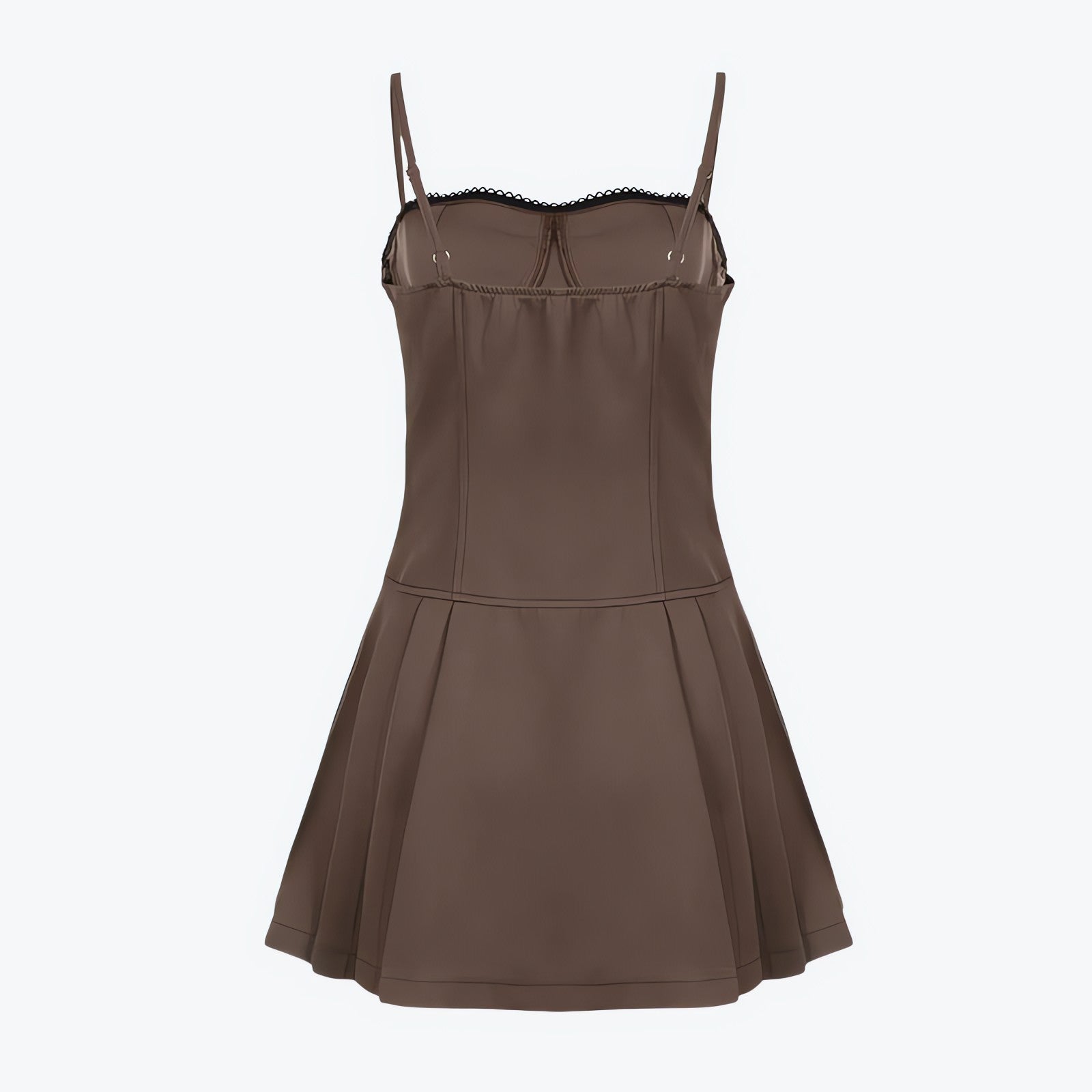 Bow Pleated Mini Dress - KAYSMAR