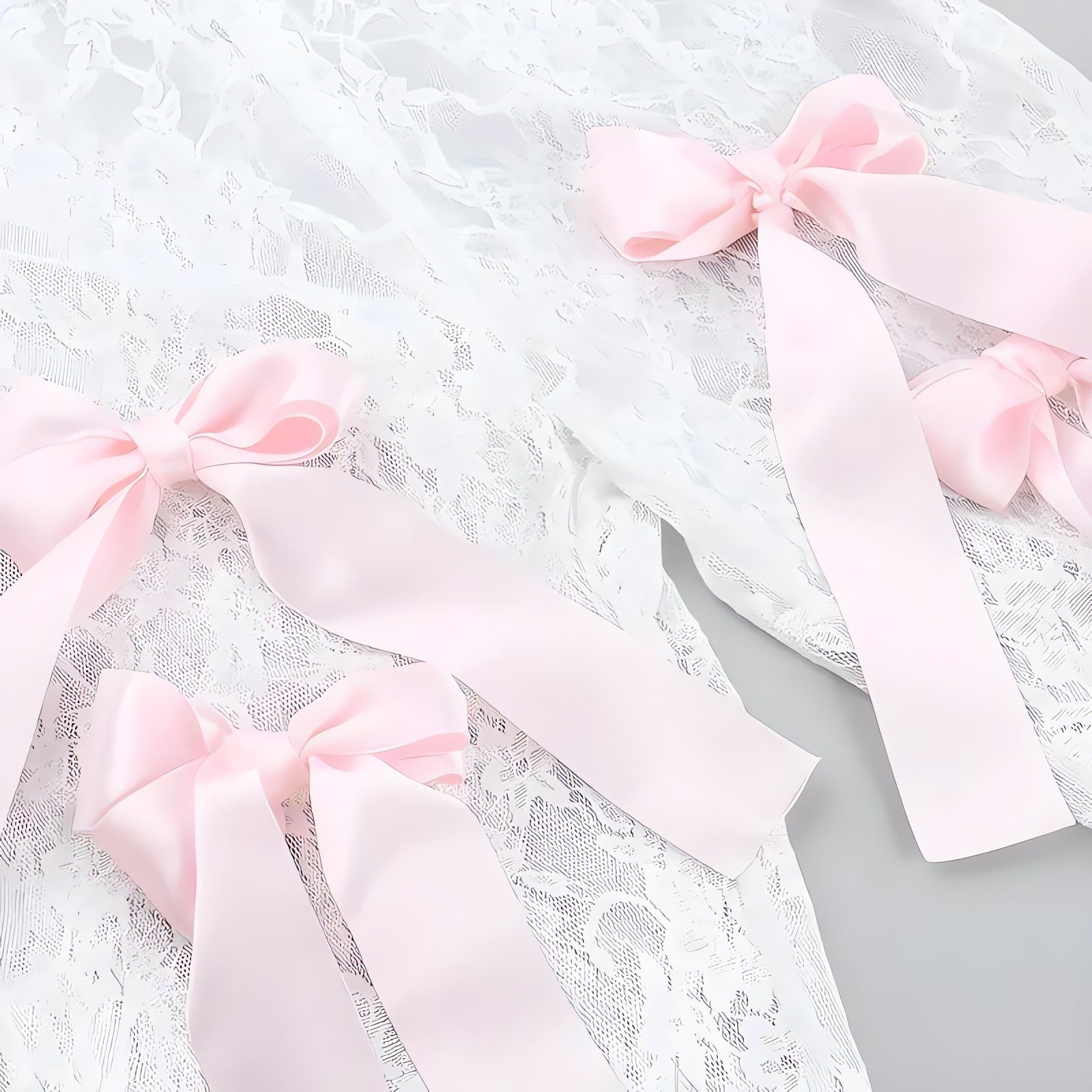 Bow Transparent Lace Flare Pants - KAYSMAR