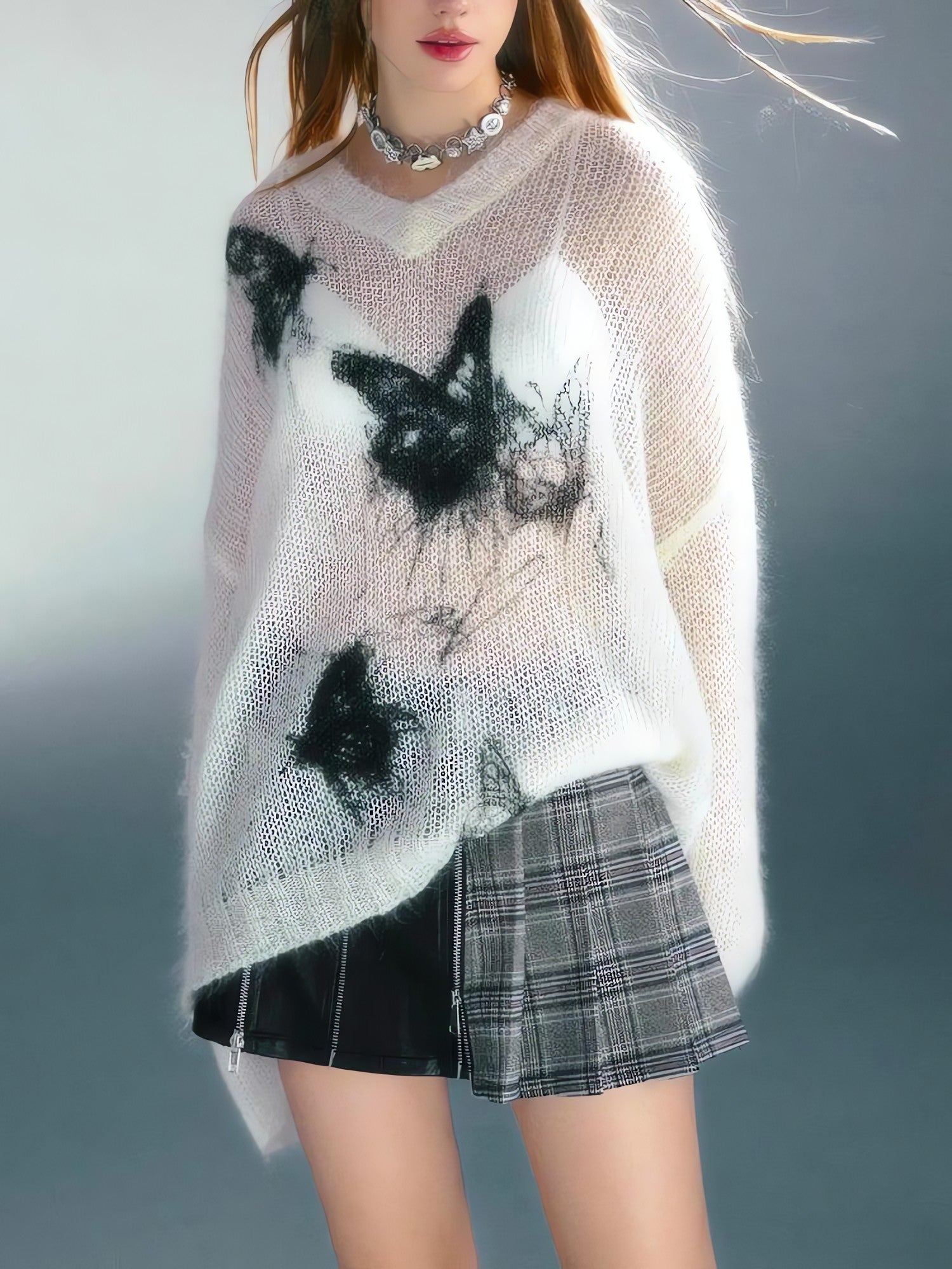 Butterfly Crochet Sweater - KAYSMAR