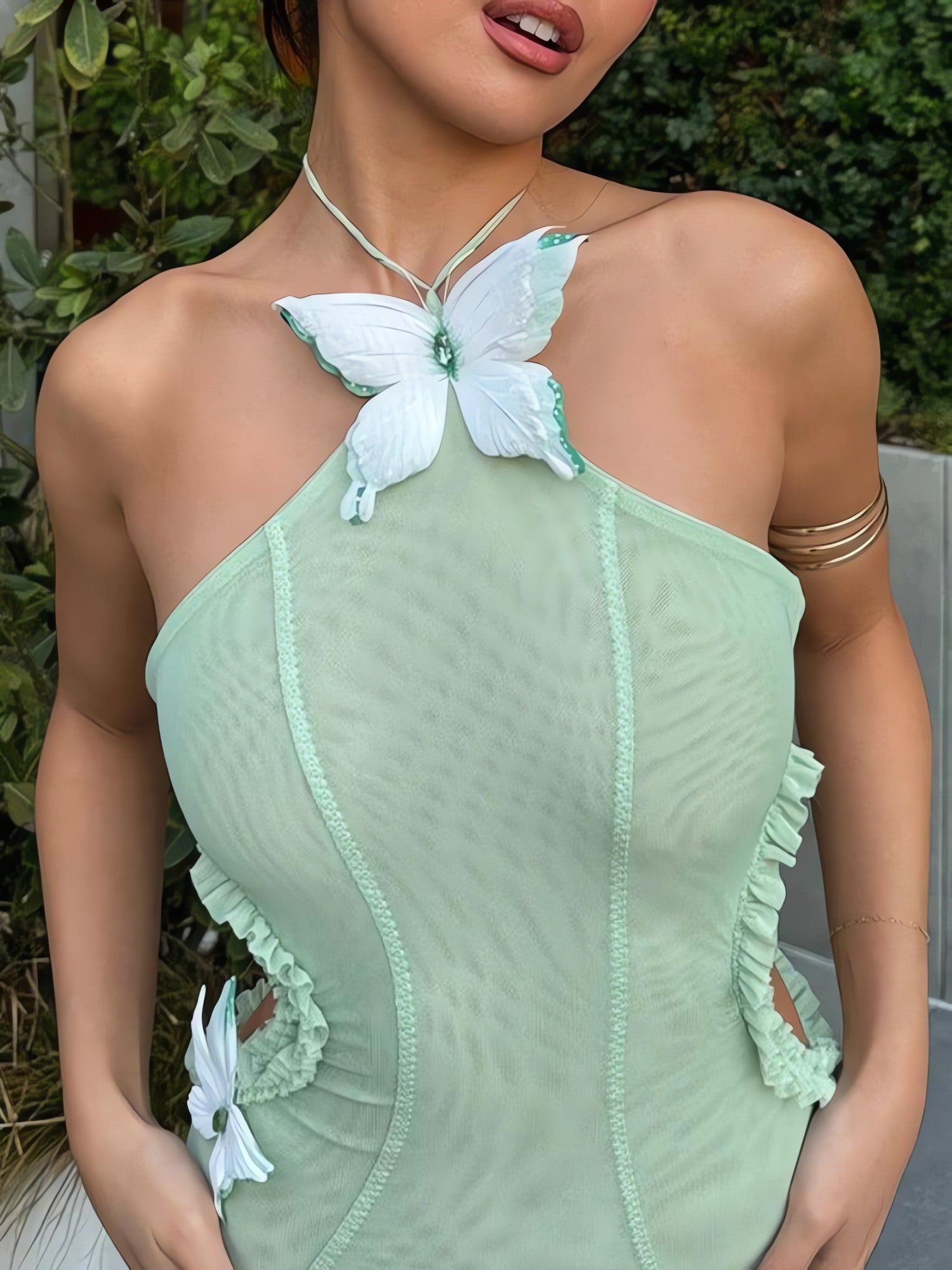 Butterfly Cut Out Maxi Dress - KAYSMAR