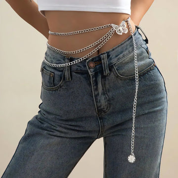 Butterfly Layered Belly Chain - KAYSMAR