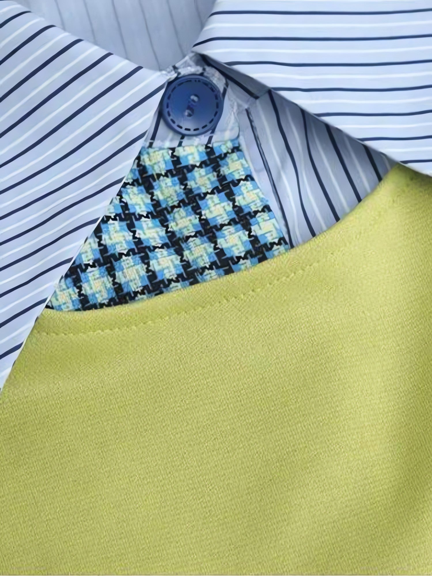 Buttoned Sleeved Patchwork Shirt - KAYSMAR