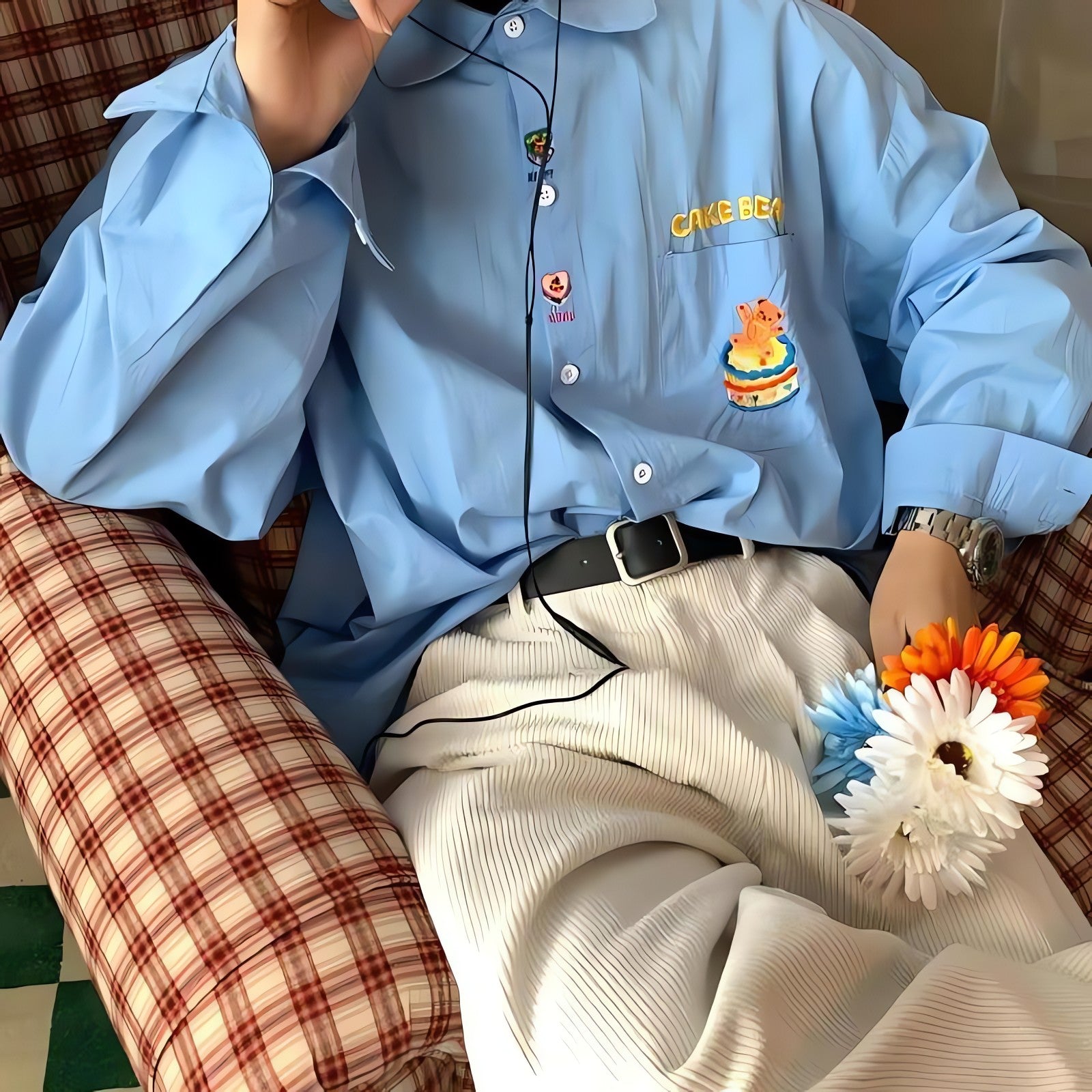 Cake Bear Embroidered Shirt - KAYSMAR