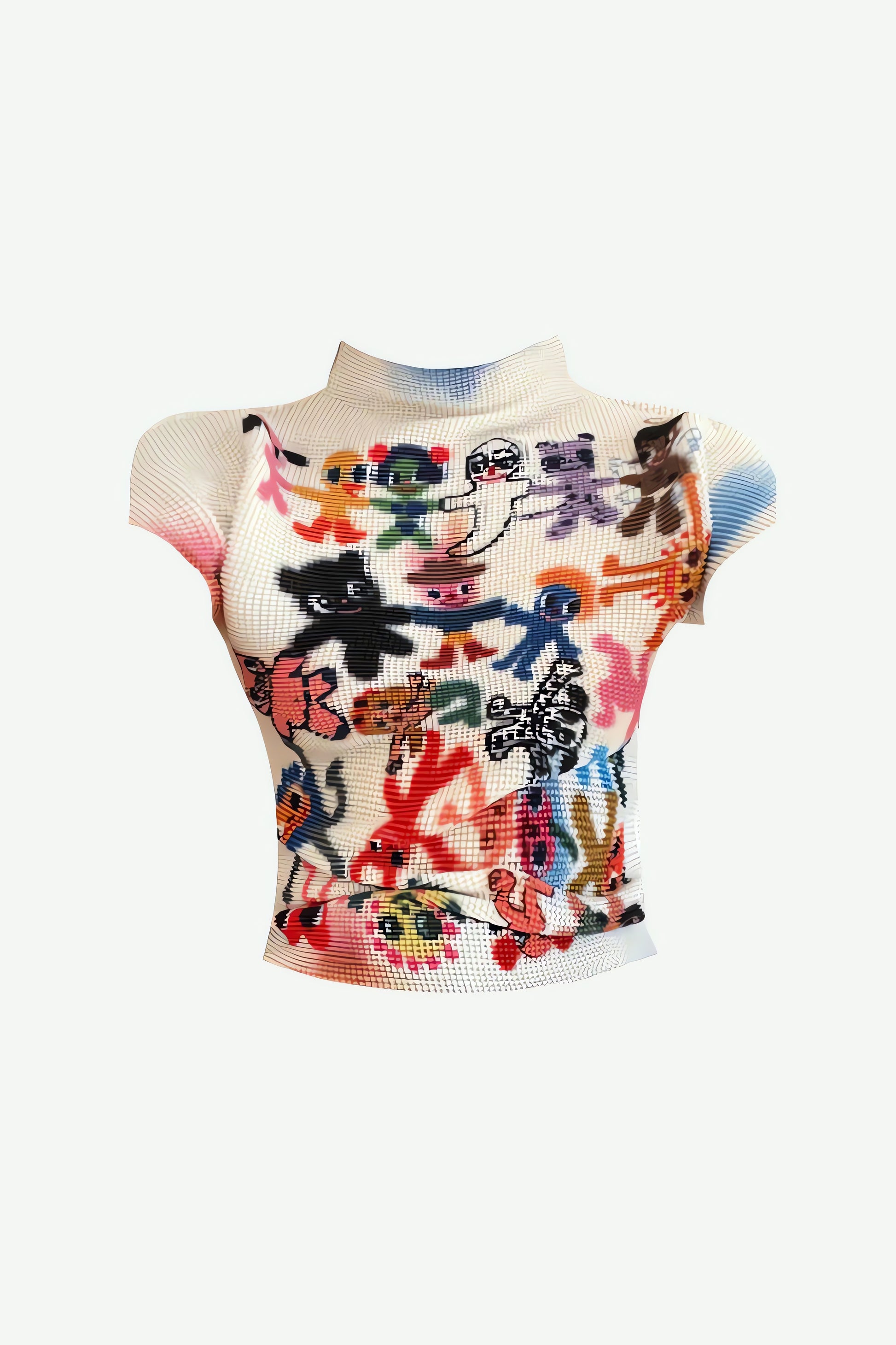 Cartoon Figures Printed Top - KAYSMAR