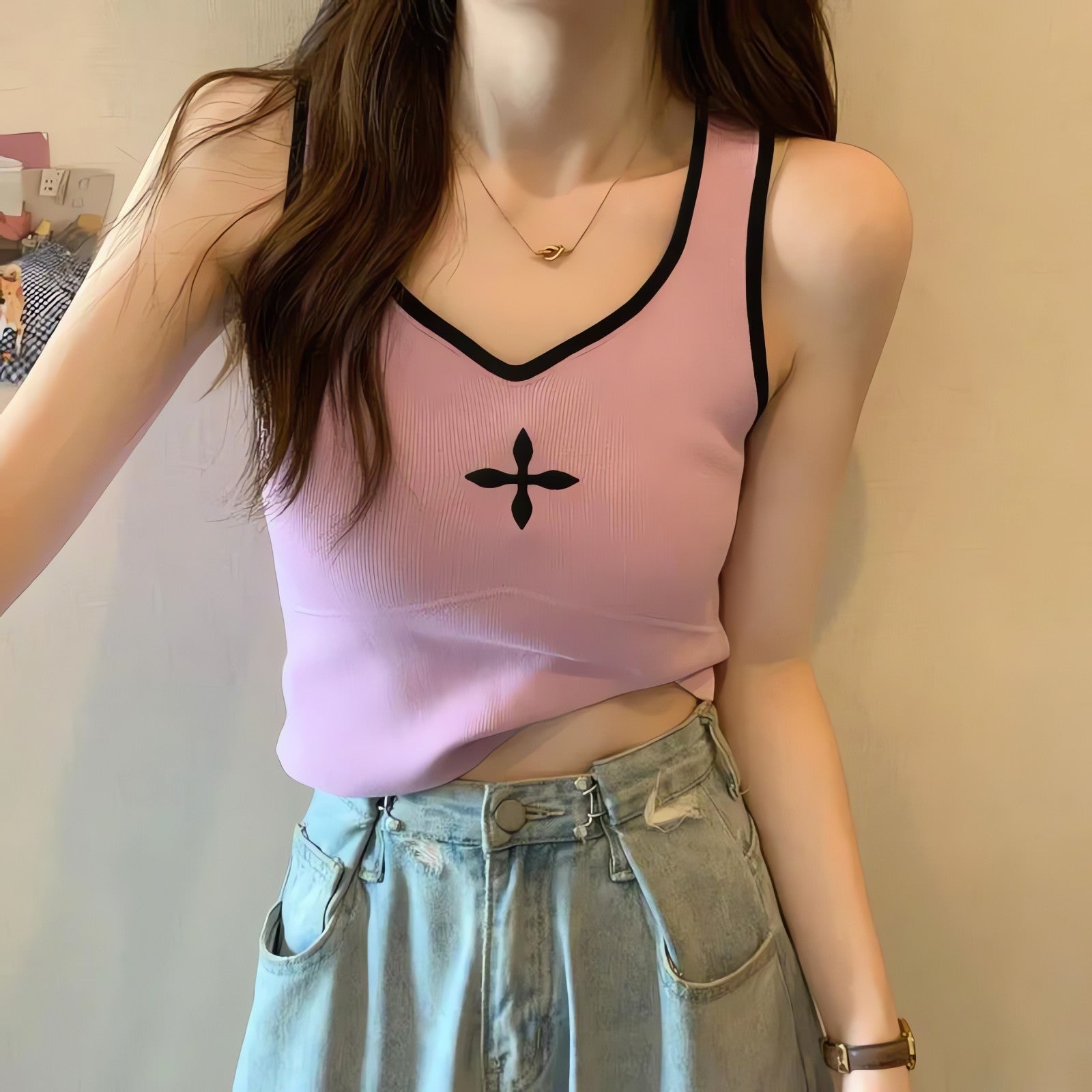 Casual Knitted Crop Top - KAYSMAR