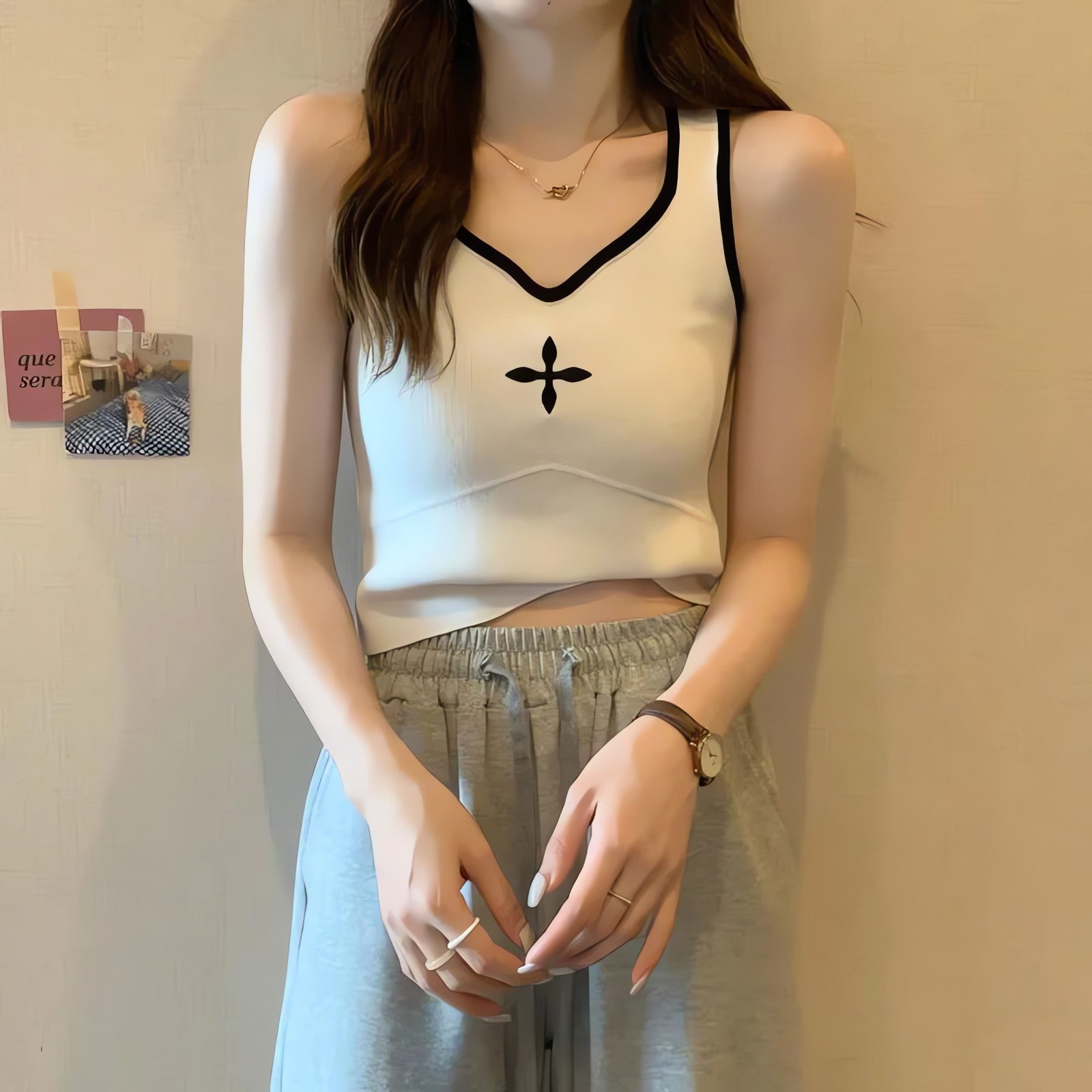 Casual Knitted Crop Top - KAYSMAR