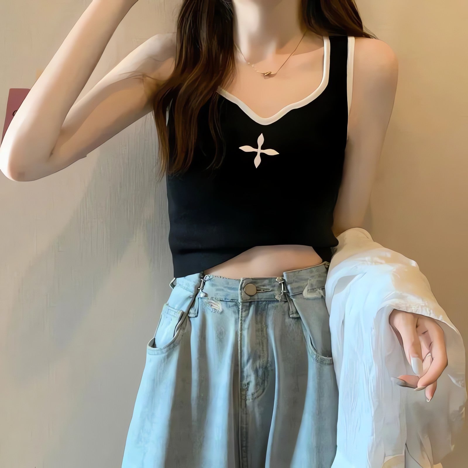 Casual Knitted Crop Top - KAYSMAR