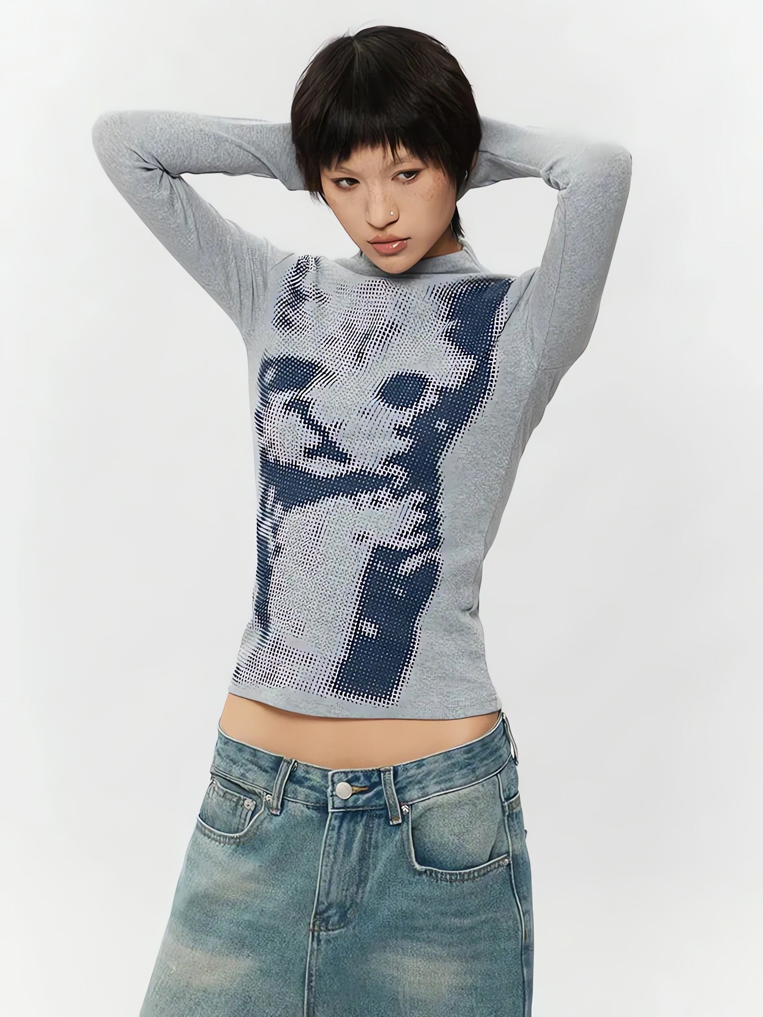 Cat High Neck Top - KAYSMAR