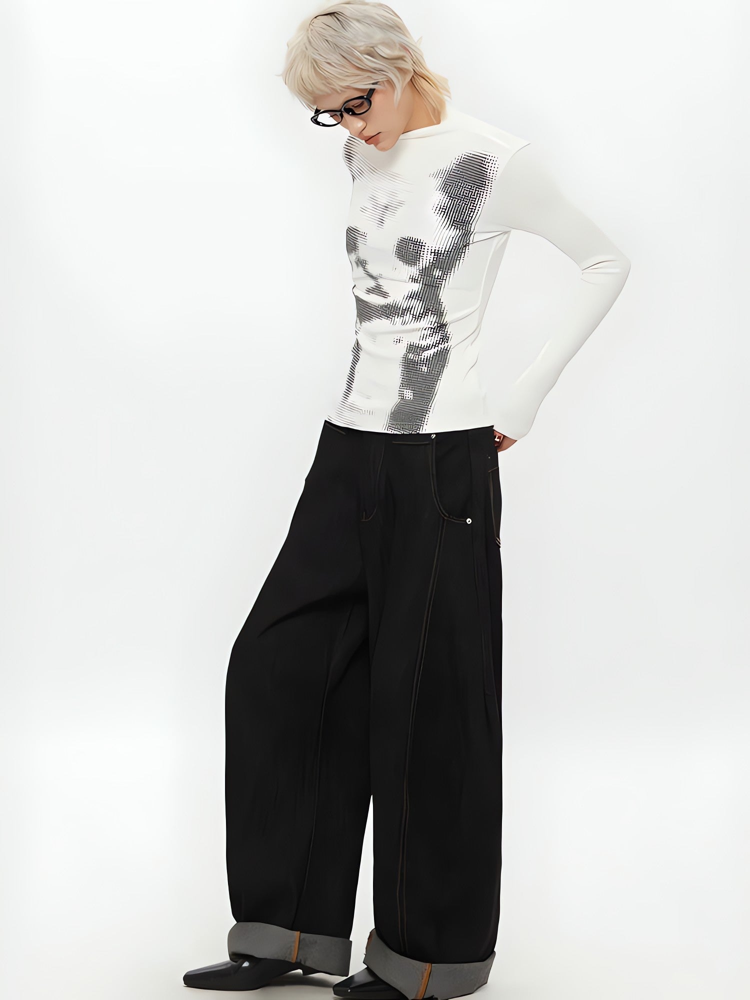 Cat High Neck Top - KAYSMAR