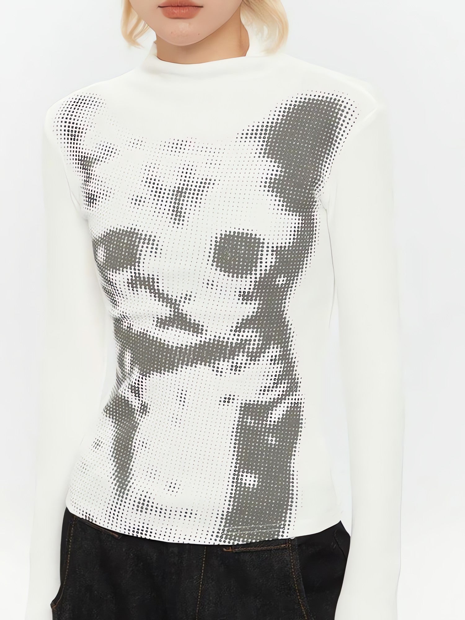 Cat High Neck Top - KAYSMAR