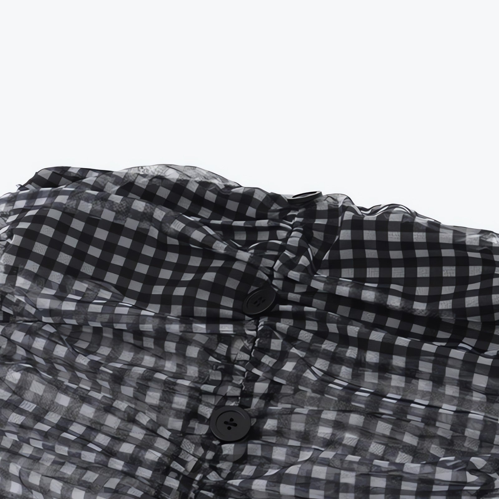 Checkered Strapless Top & Mini Skirt Two Piece Set