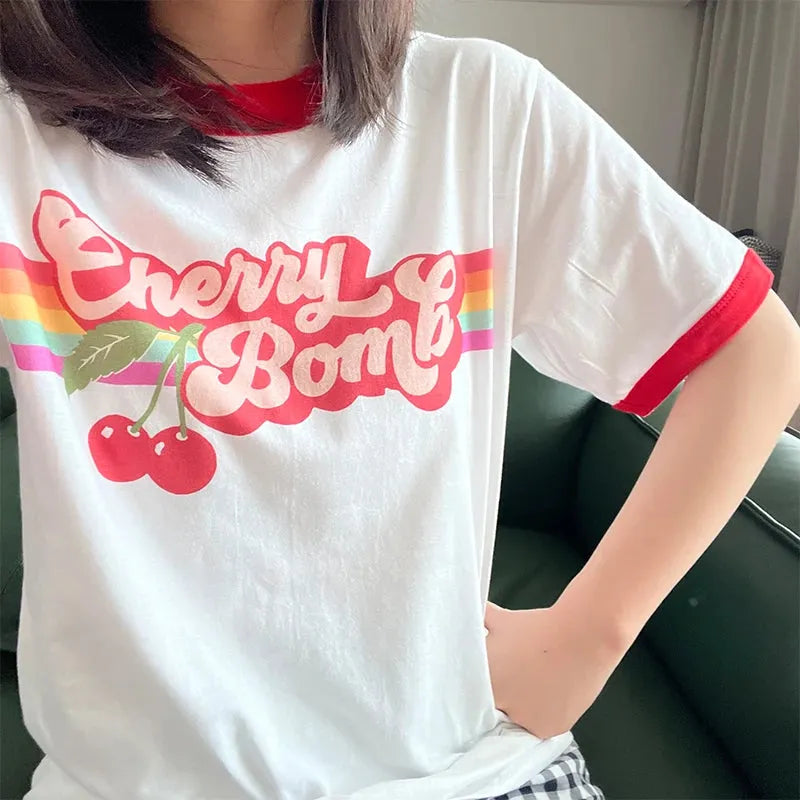 Cherry Bomb Ringer Tee - KAYSMAR