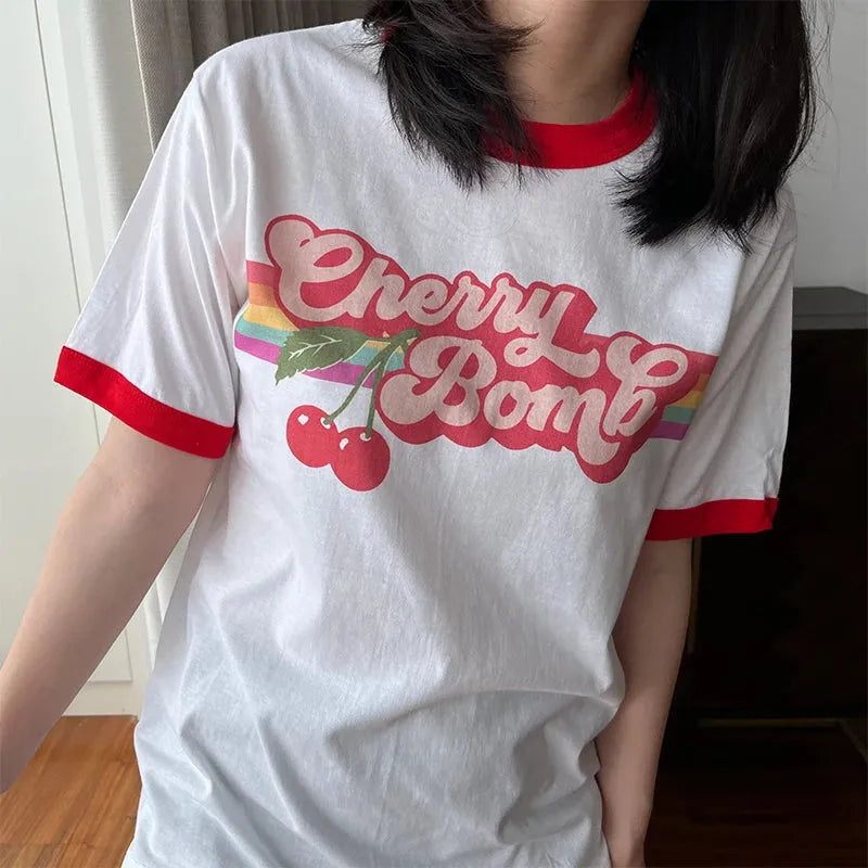 Cherry Bomb Ringer Tee - KAYSMAR