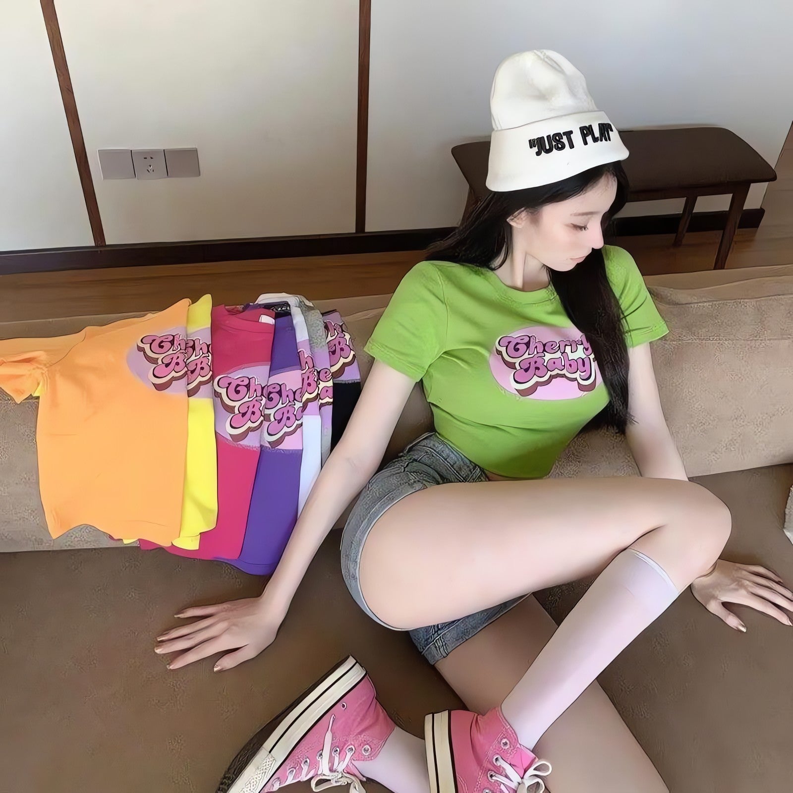 Cherry Baby Crop Top - KAYSMAR