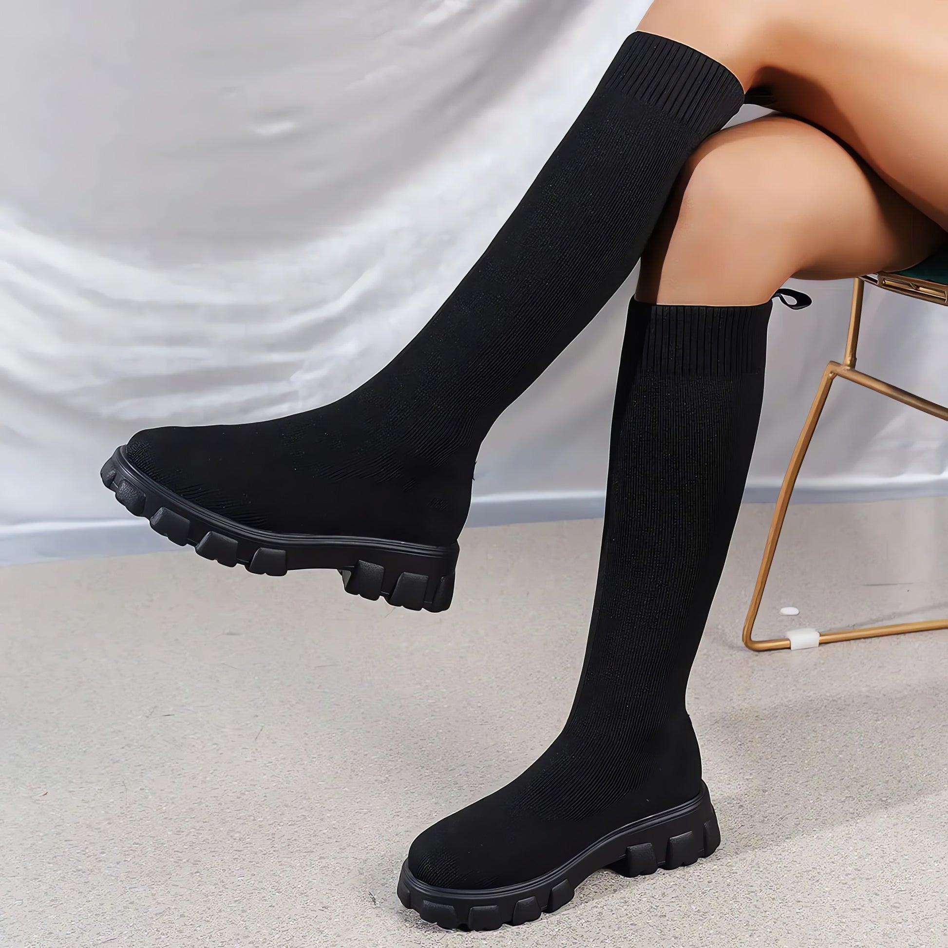 Chunky Sock Boots - KAYSMAR