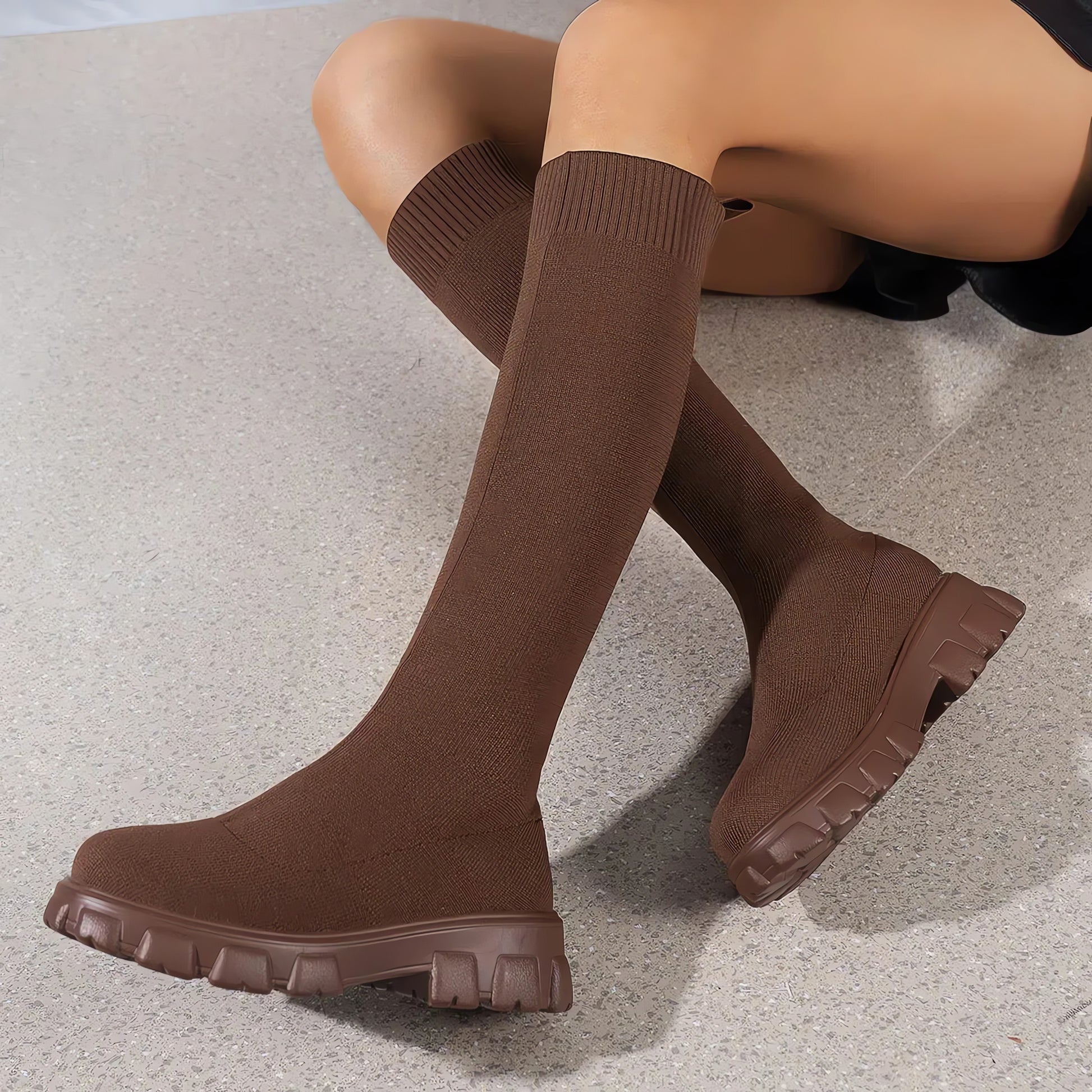Chunky Sock Boots - KAYSMAR