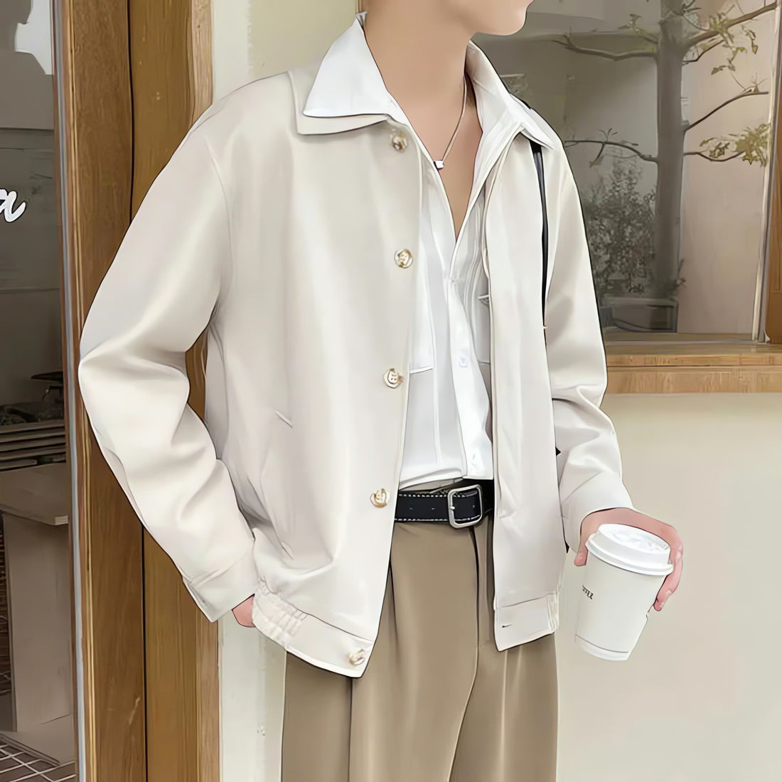 Classic Button-Up Jacket - KAYSMAR