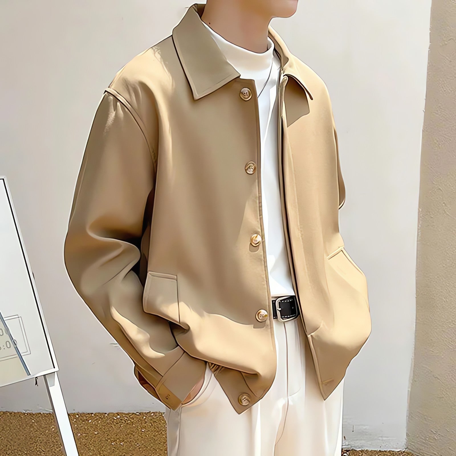 Classic Button-Up Jacket - KAYSMAR