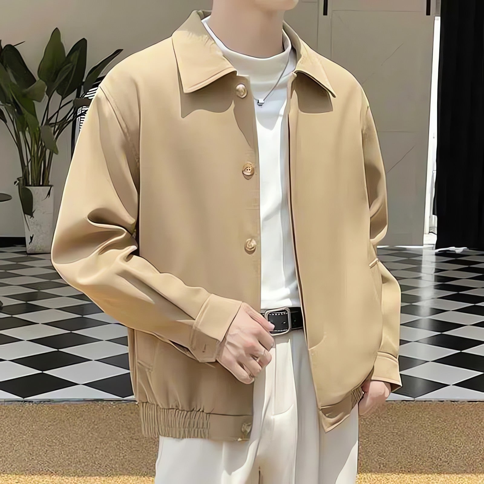 Classic Button-Up Jacket - KAYSMAR