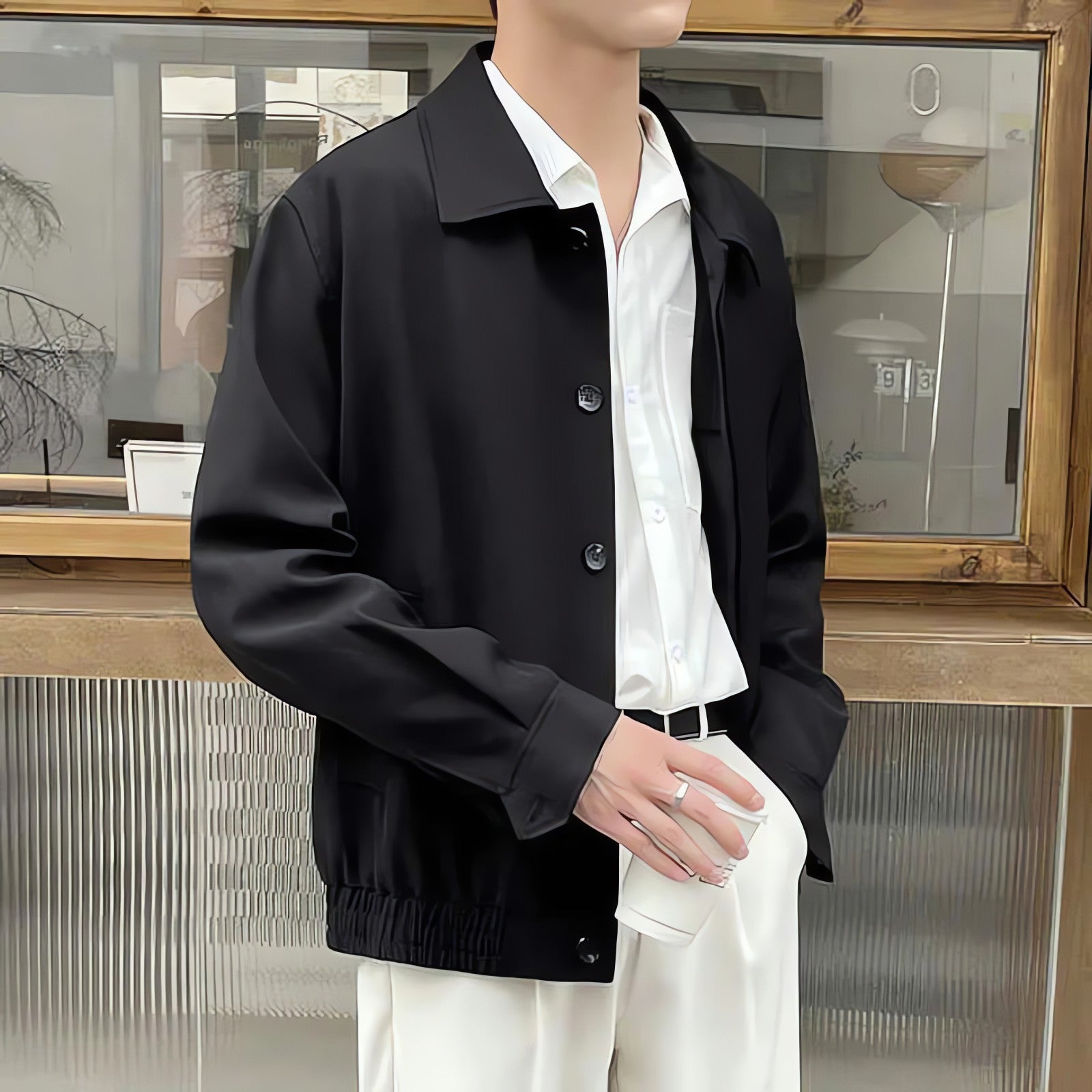 Classic Button-Up Jacket - KAYSMAR