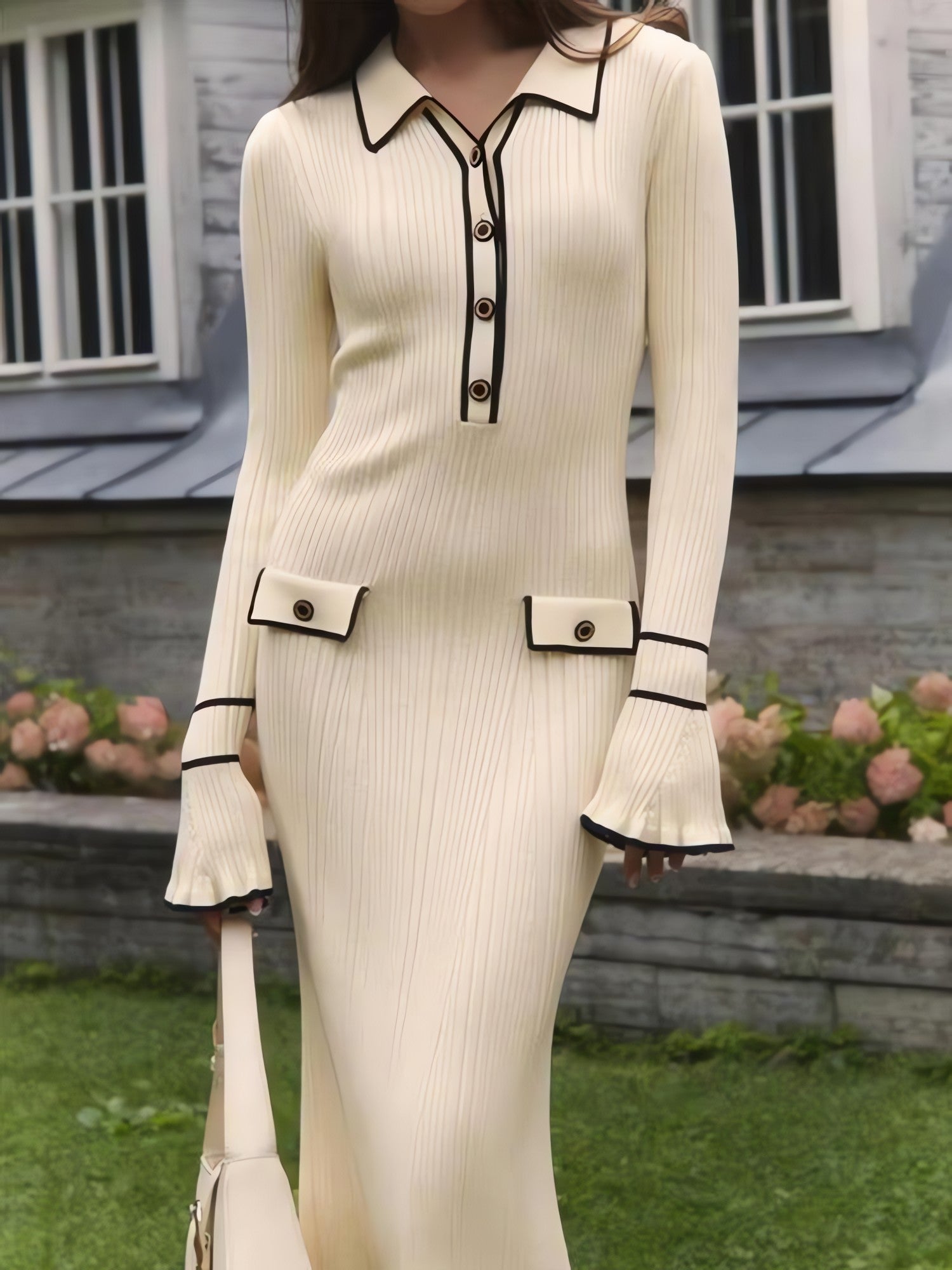 Classic Ribbed Midi Dress - KAYSMAR