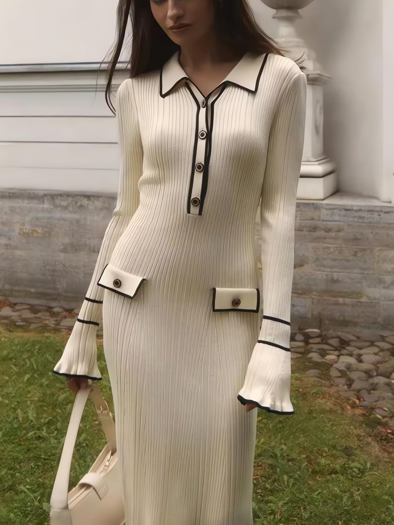 Classic Ribbed Midi Dress - KAYSMAR