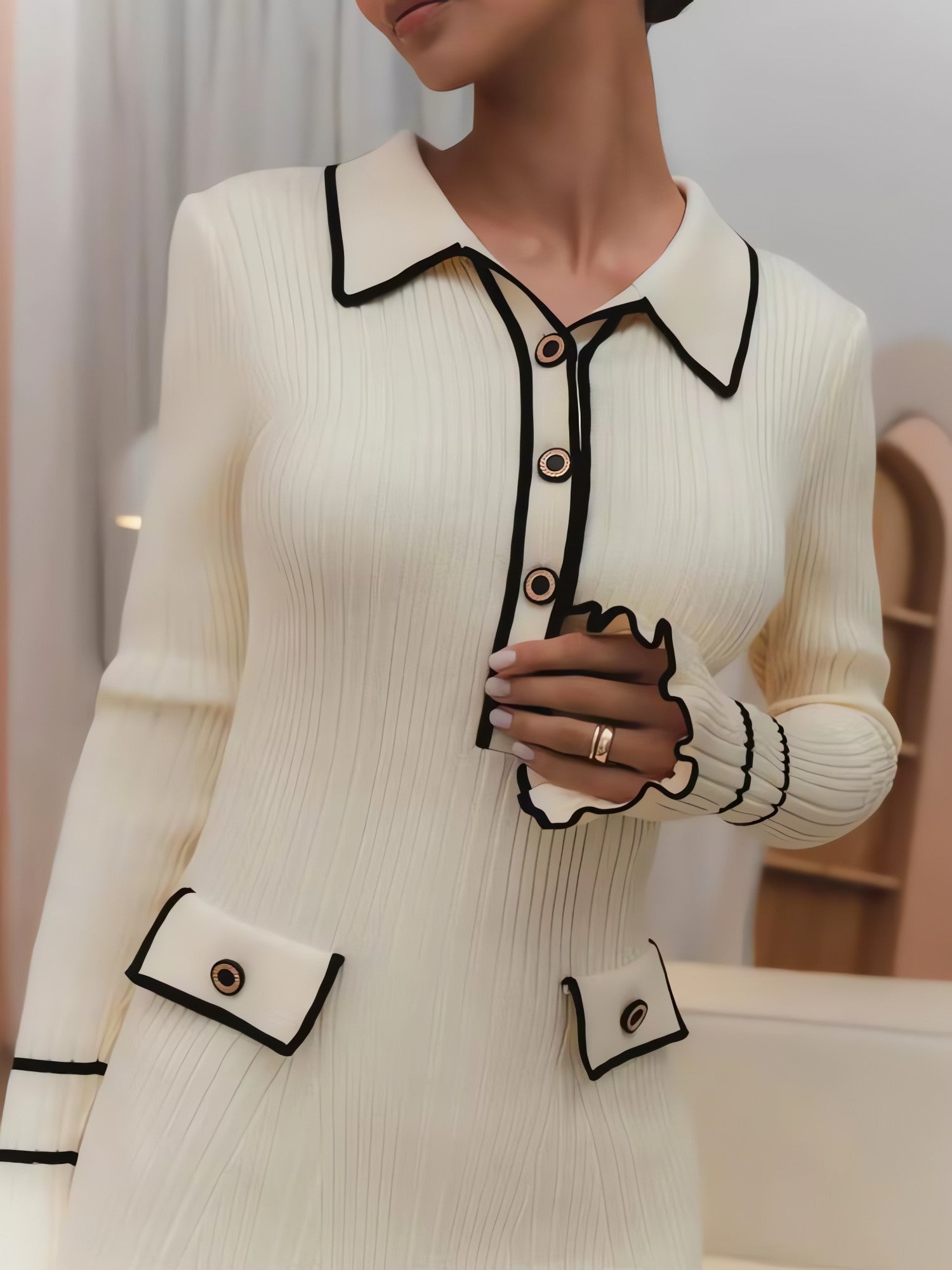 Classic Ribbed Midi Dress - KAYSMAR