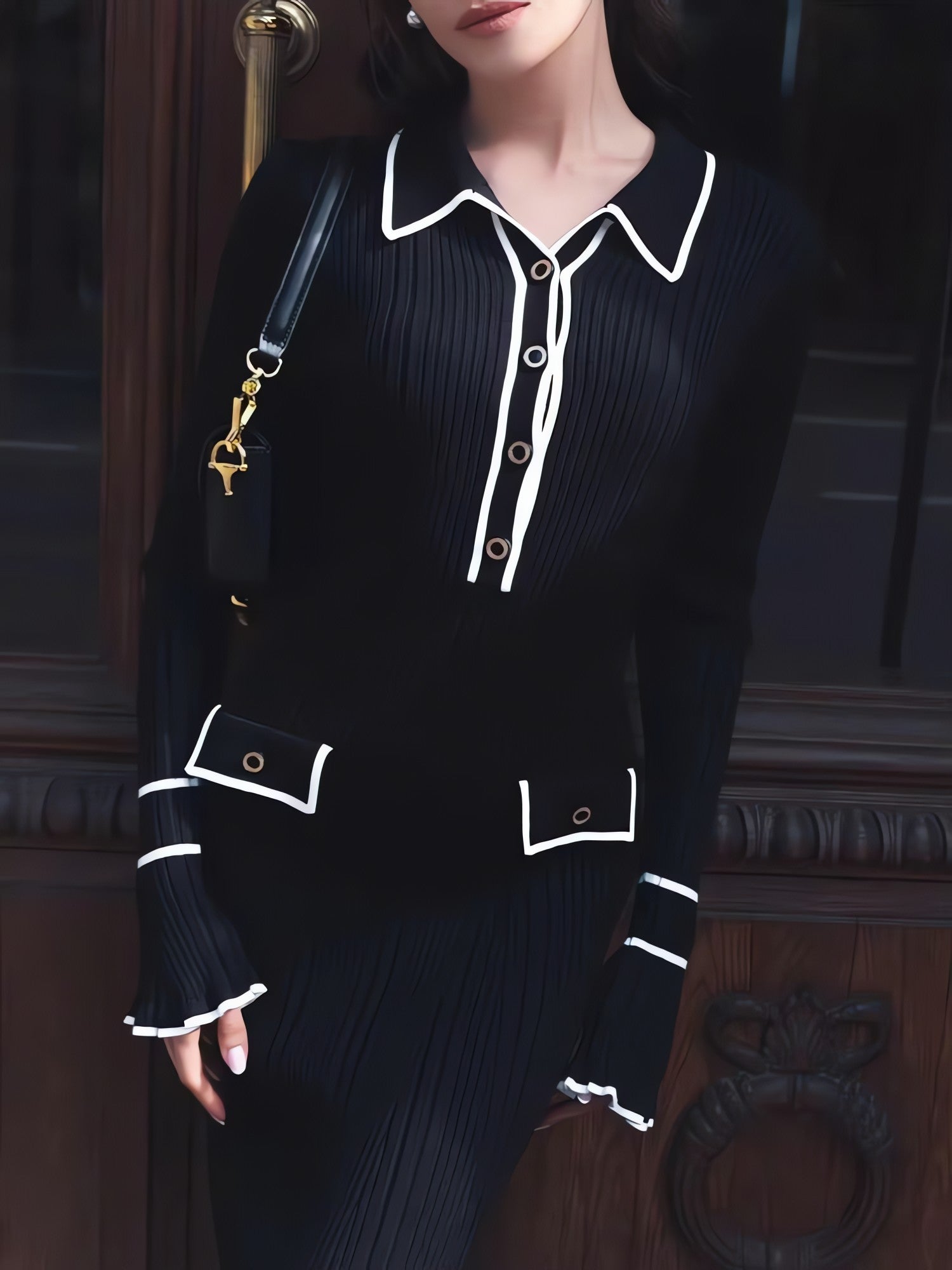 Classic Ribbed Midi Dress - KAYSMAR