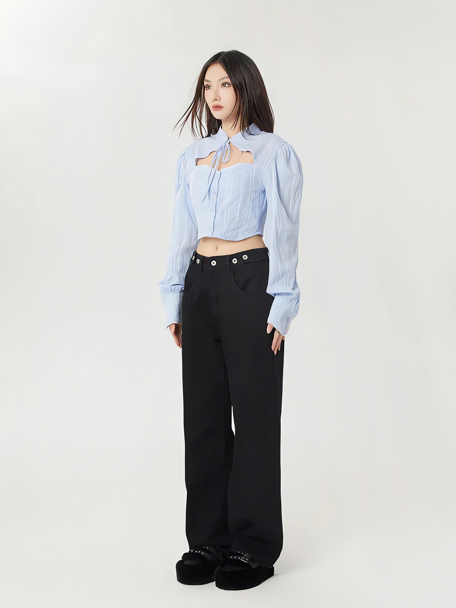 Classiccore Cut Out Crop Shirt - KAYSMAR