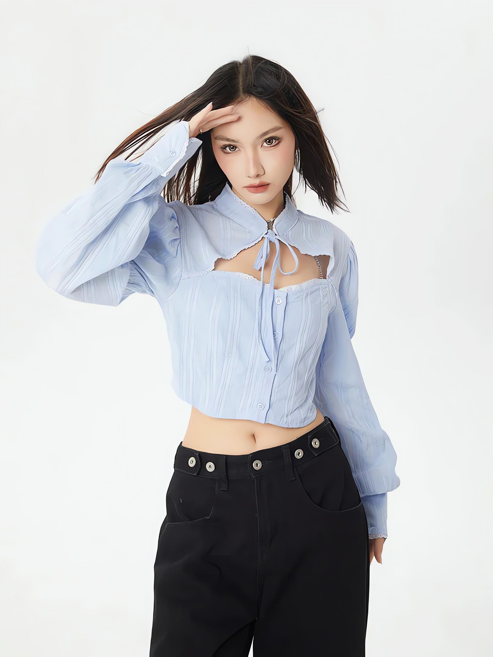 Classiccore Cut Out Crop Shirt - KAYSMAR
