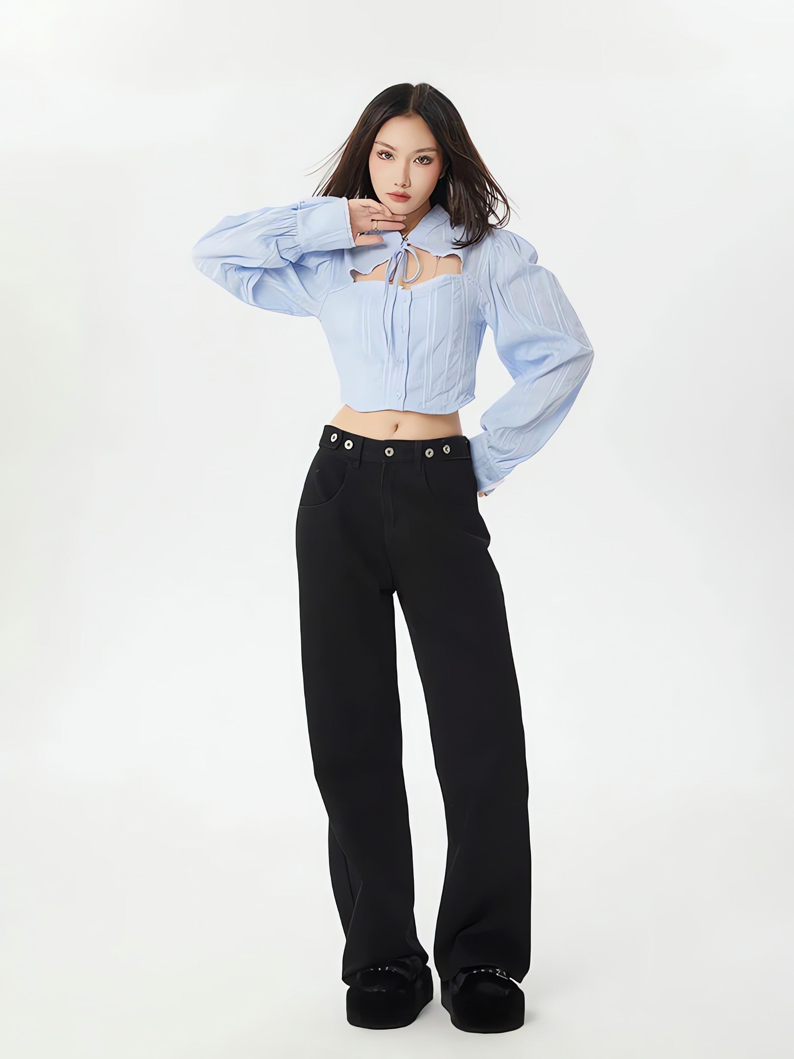 Classiccore Cut Out Crop Shirt - KAYSMAR
